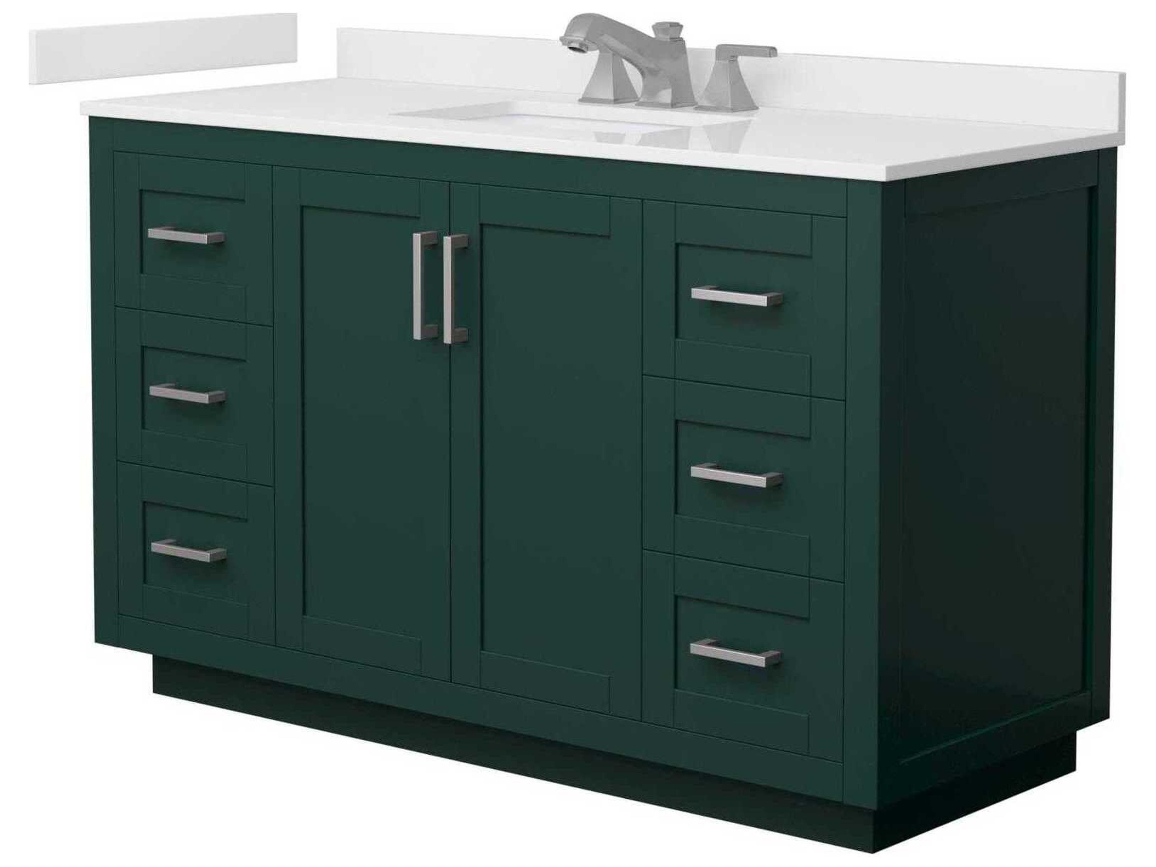 Wyndham Collection Miranda 54" Green Vanity
