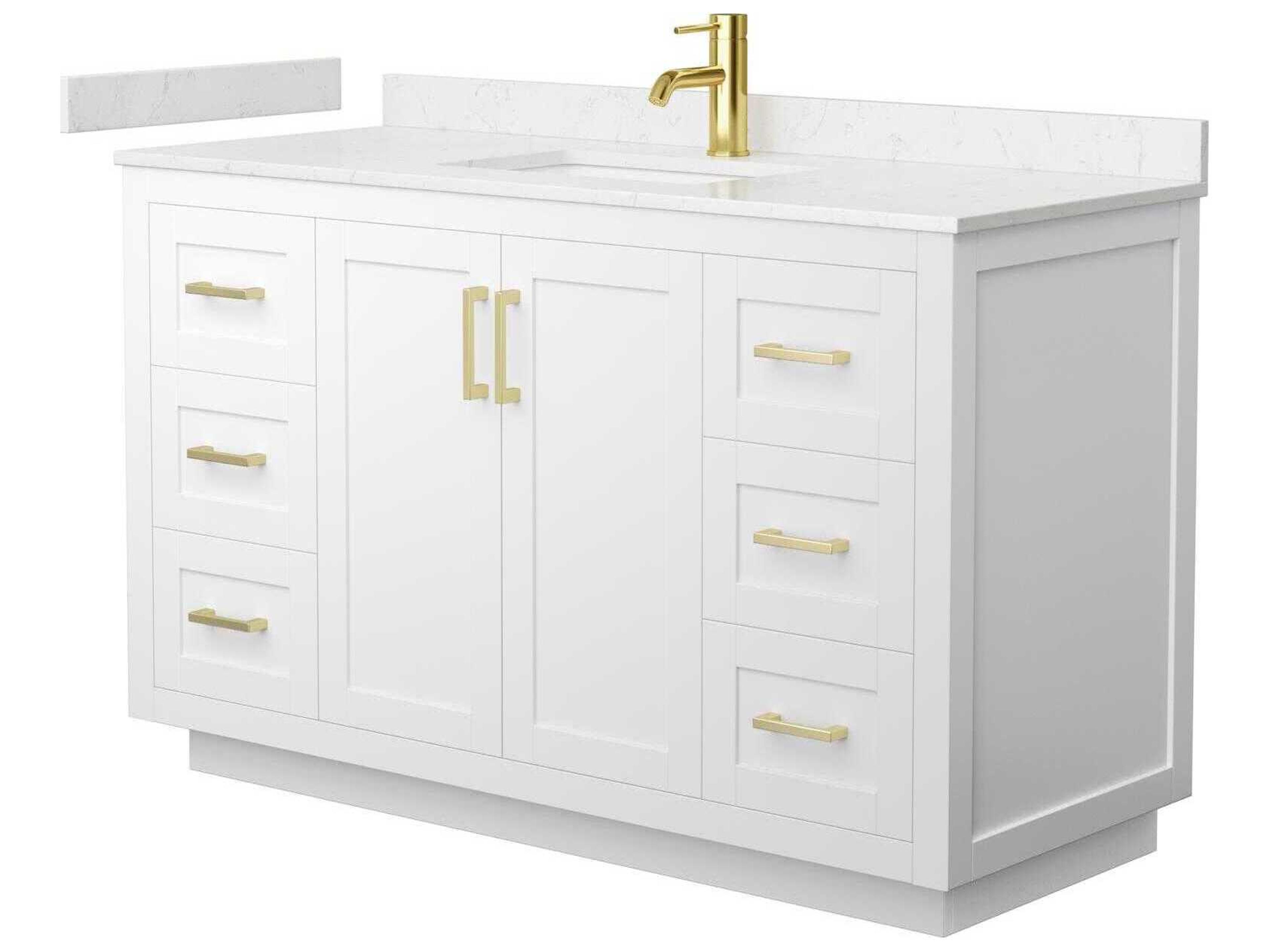 Wyndham Collection Miranda 54" White Vanity