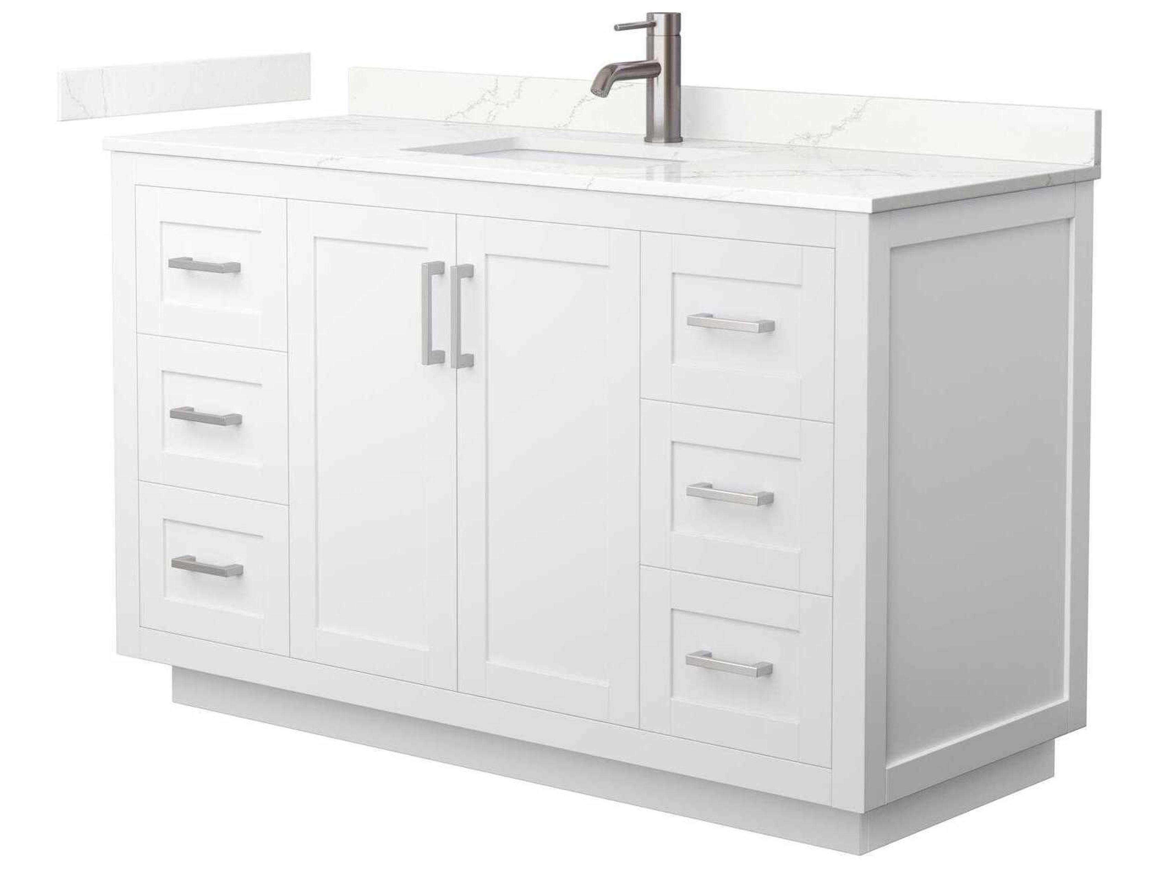 Wyndham Collection Miranda 54" White Vanity