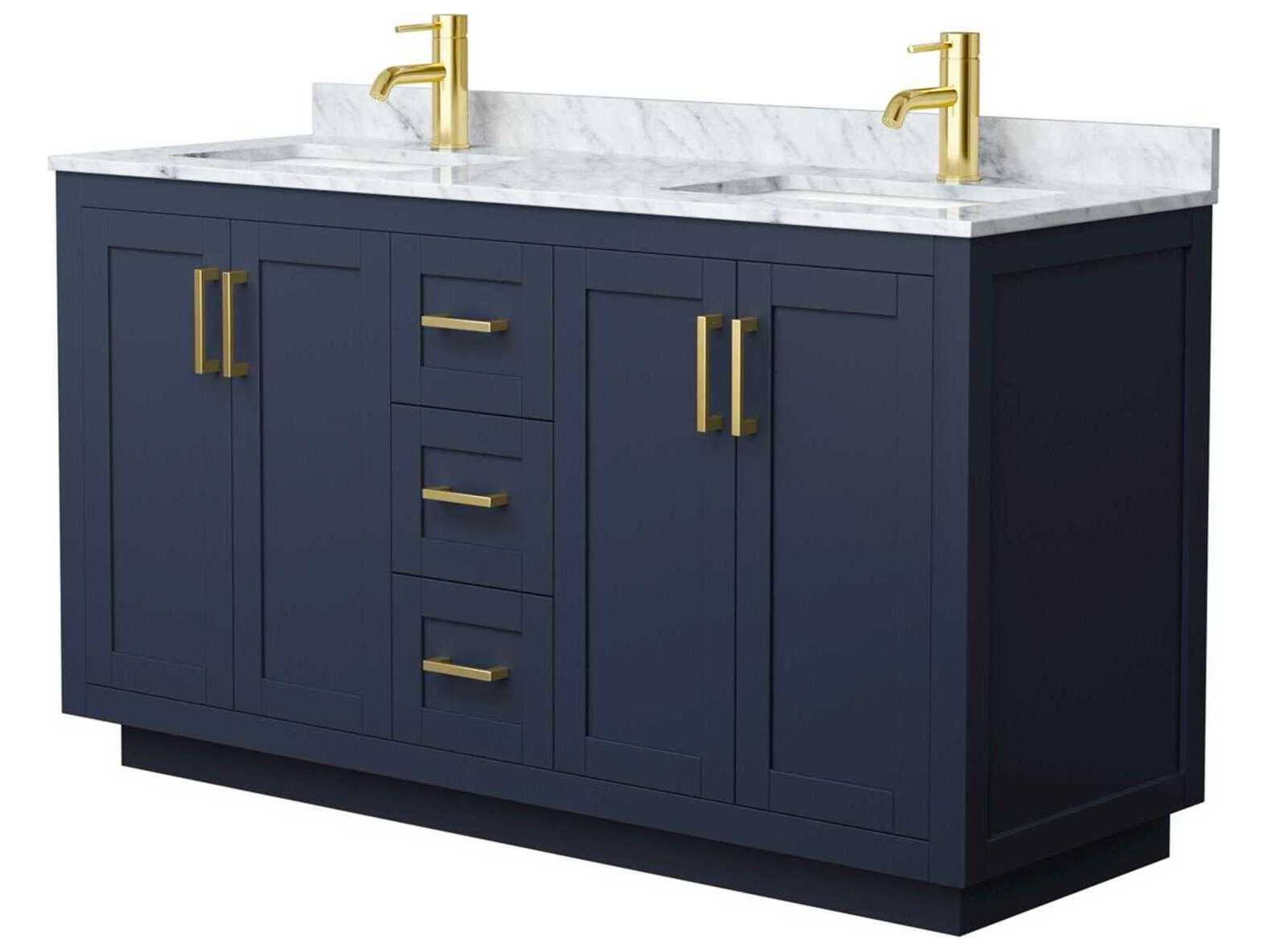Wyndham Collection Miranda 60" Dark Blue Vanity