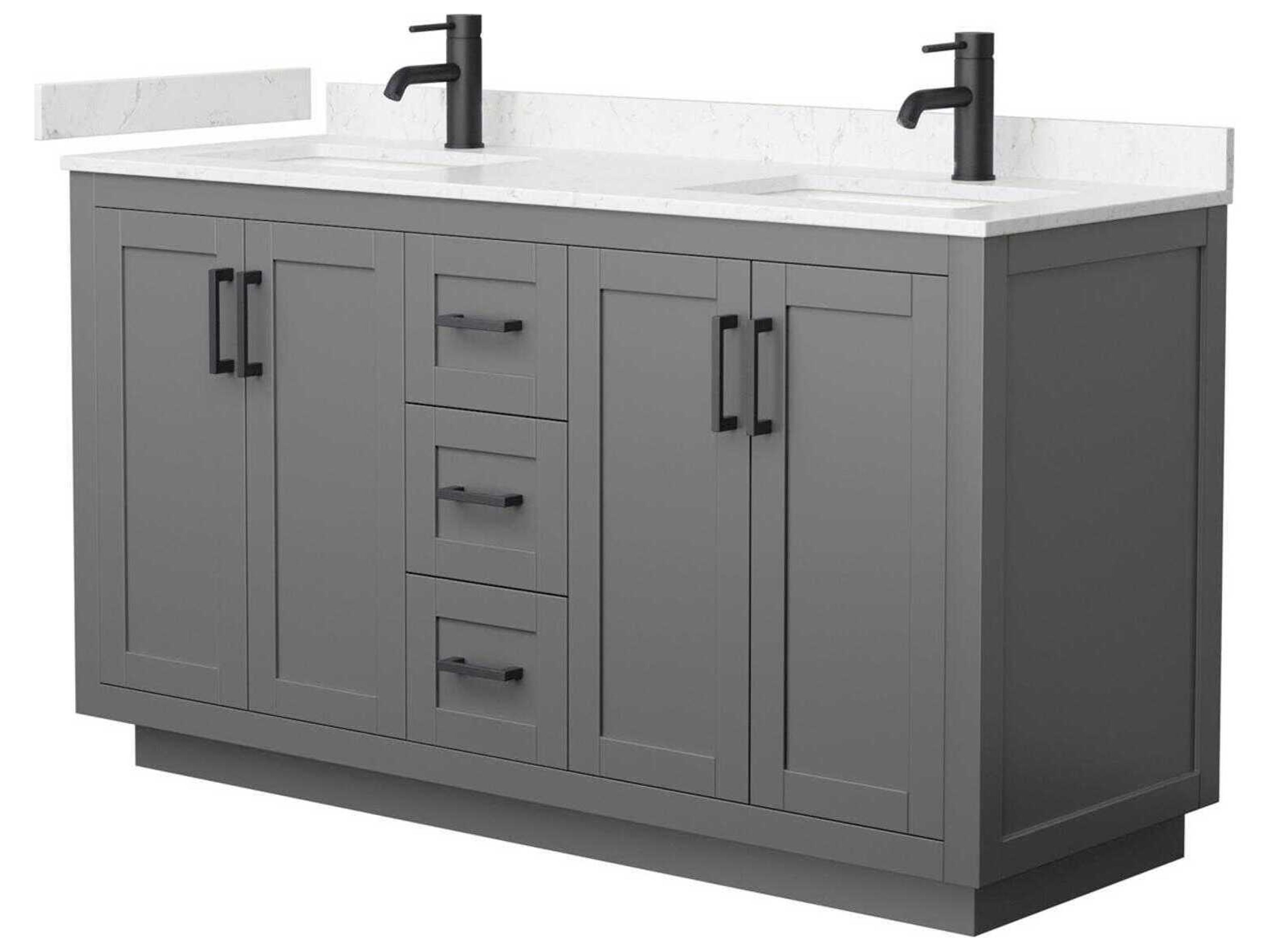 Miranda 60" Dark Gray Vanity
