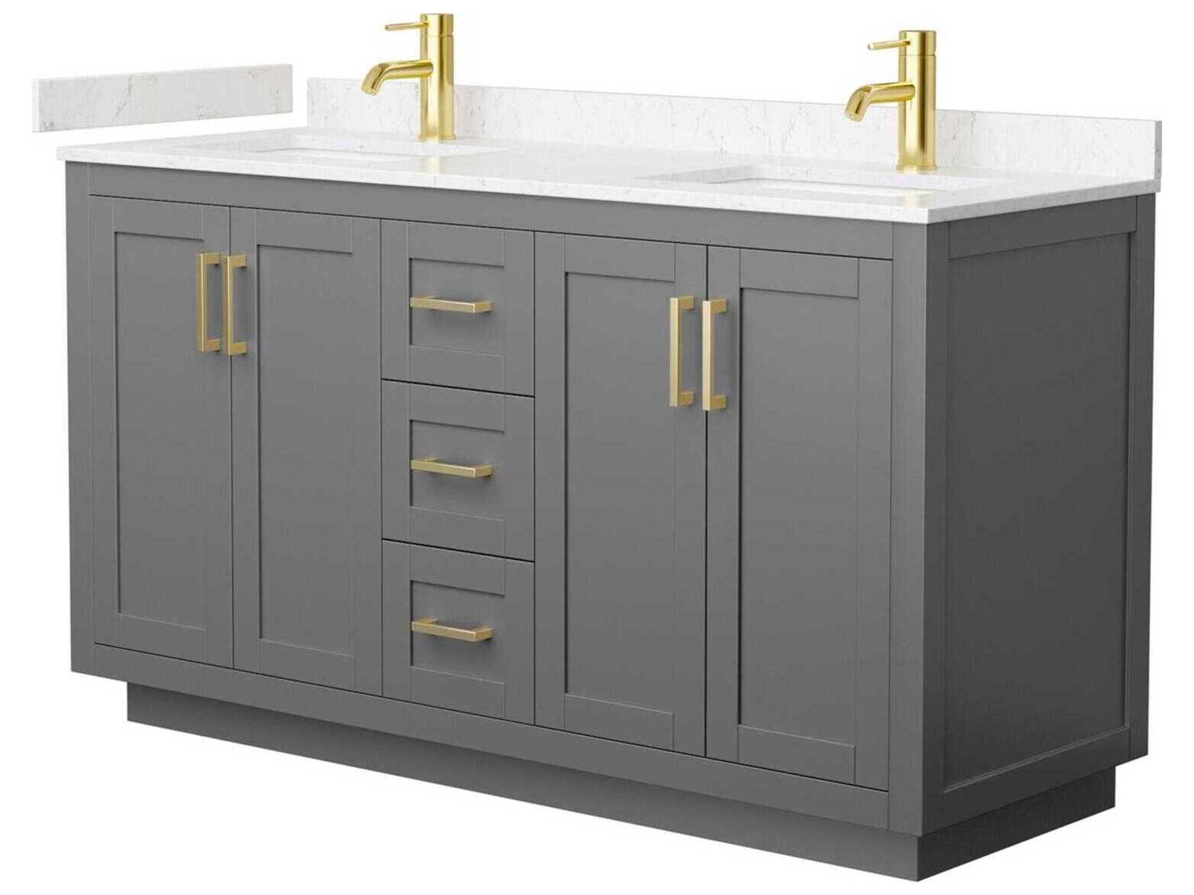 Wyndham Collection Miranda 60" Dark Gray Vanity