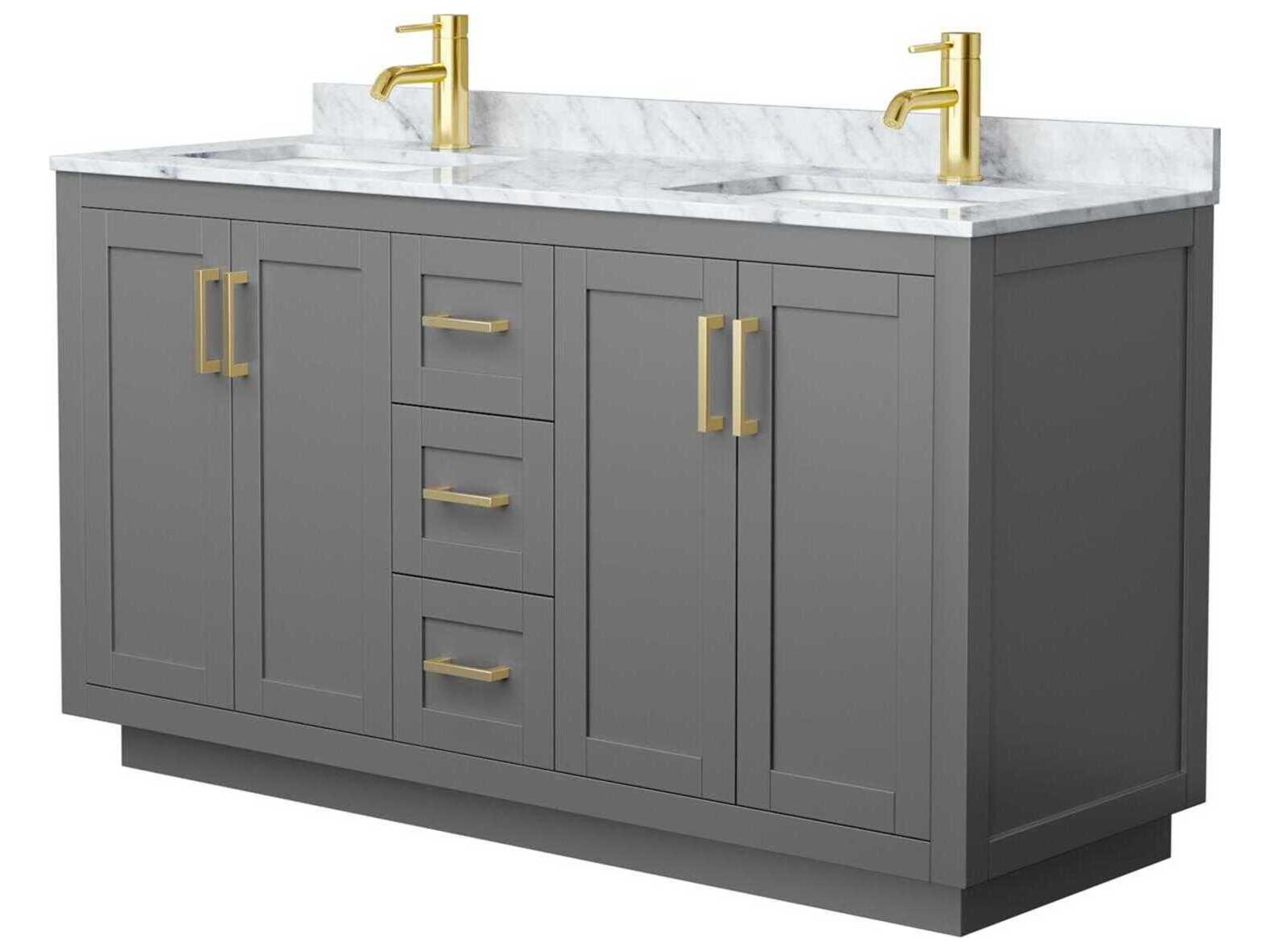 Wyndham Collection Miranda 60" Dark Gray Vanity