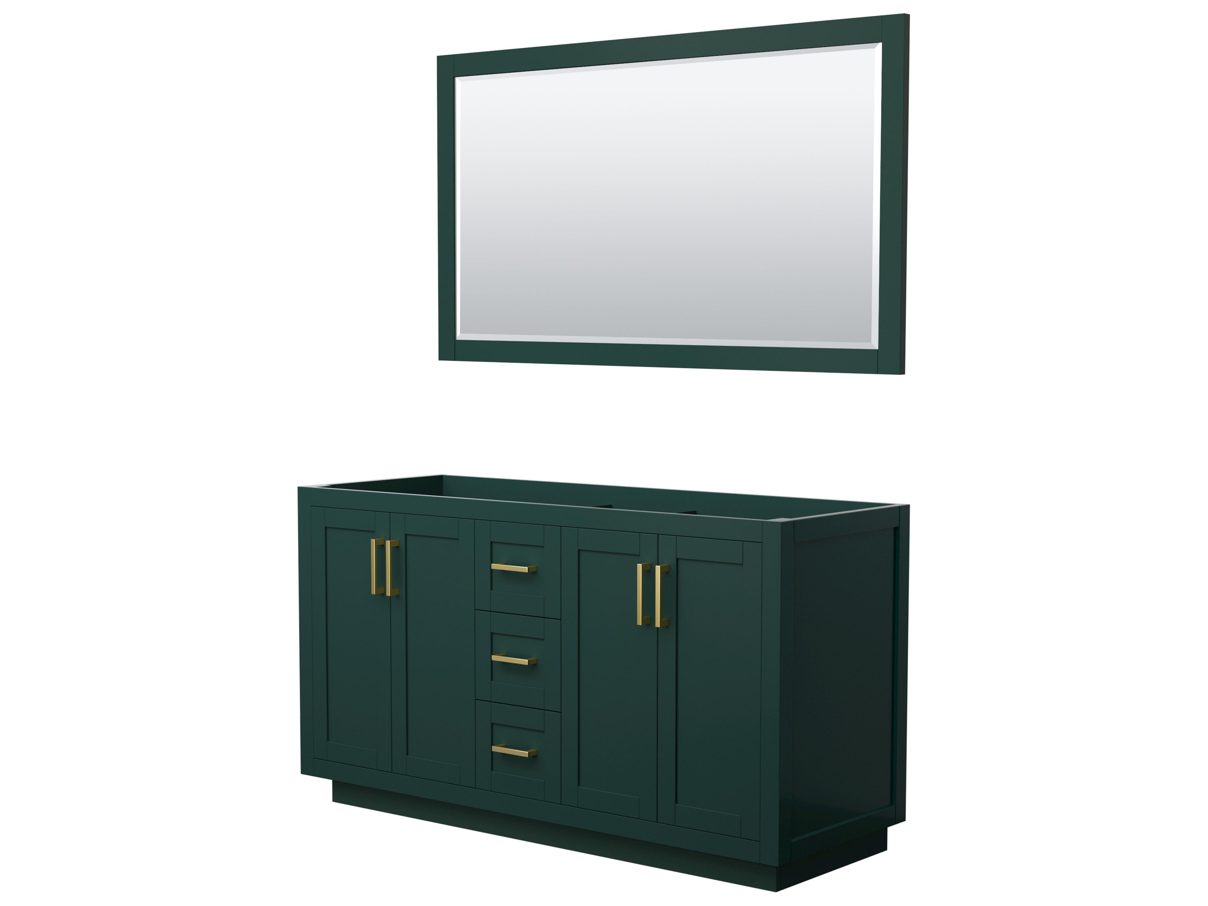 Miranda 59" Green Vanity with 58" Mirror
