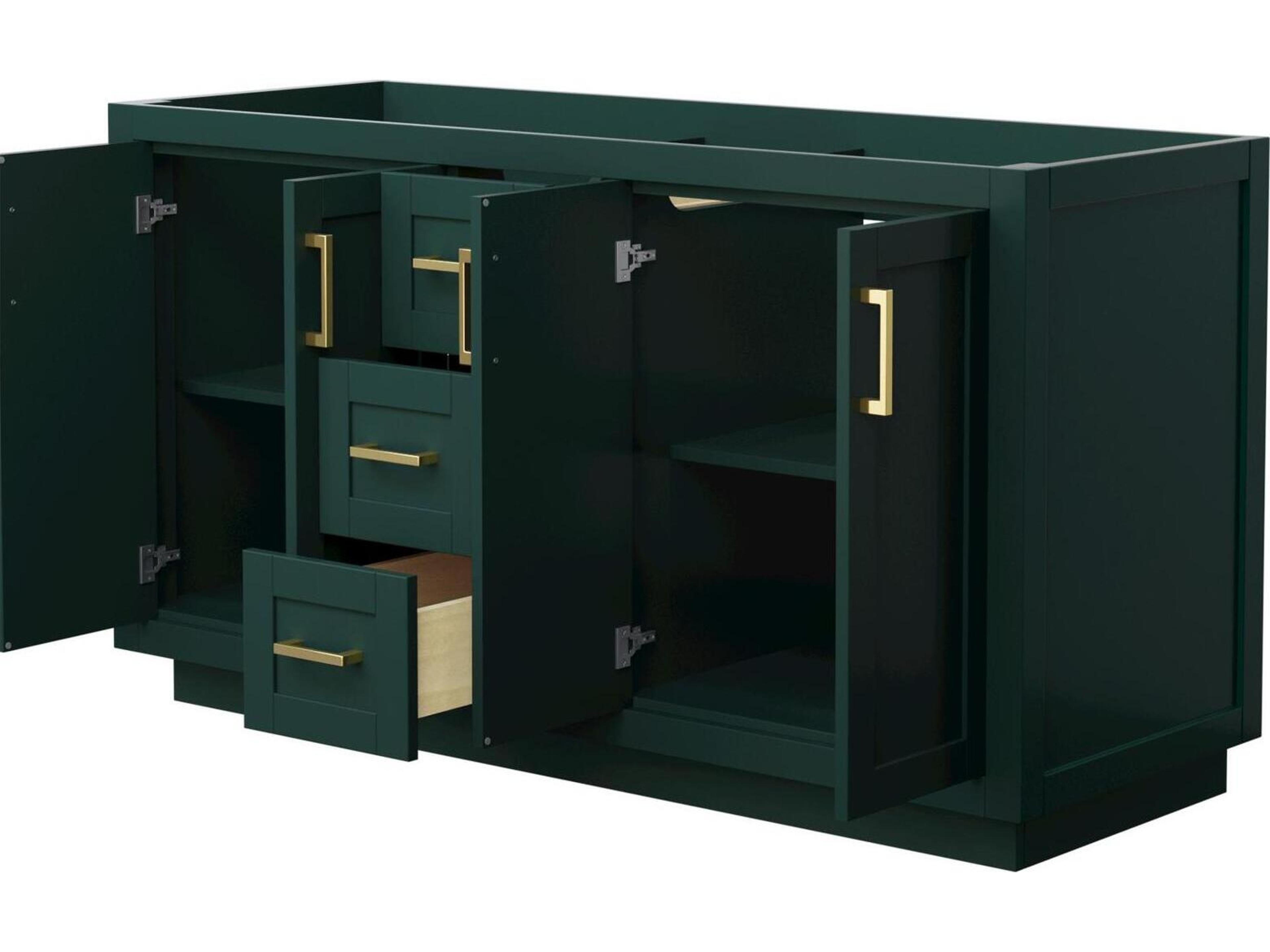 Wyndham Collection Miranda 59" Green Vanity