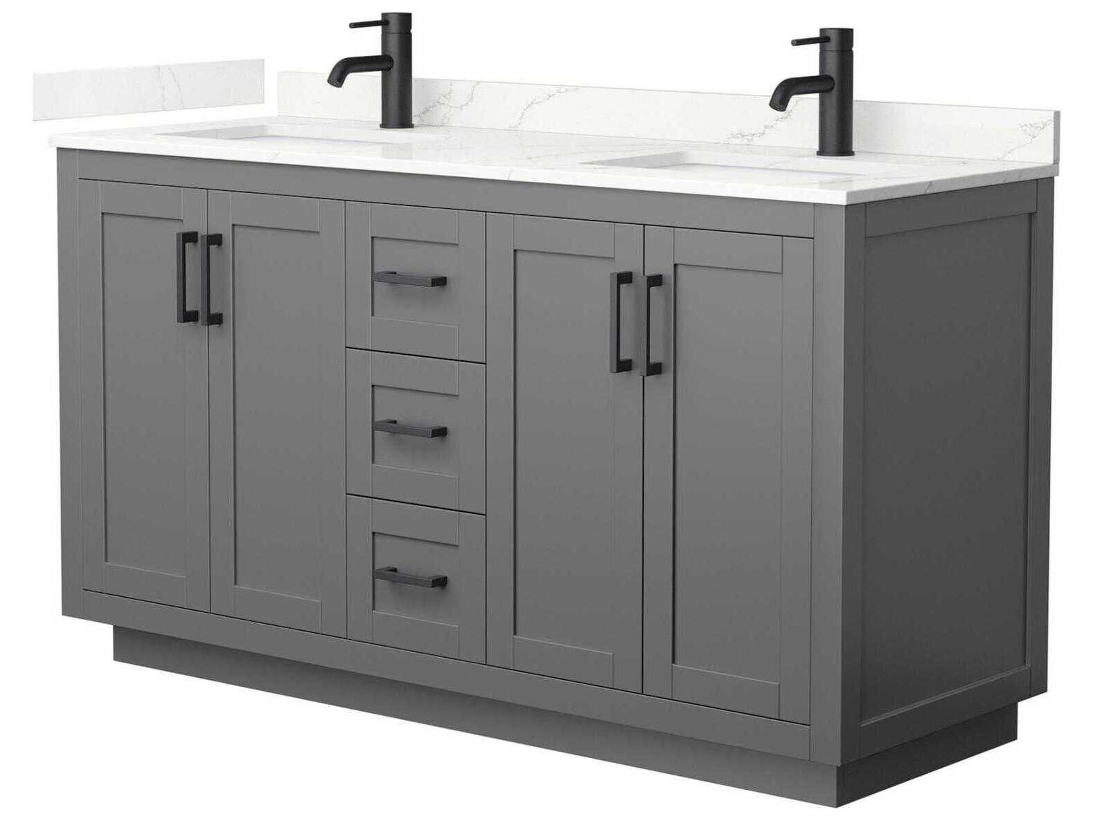 Miranda 60" Dark Gray Vanity