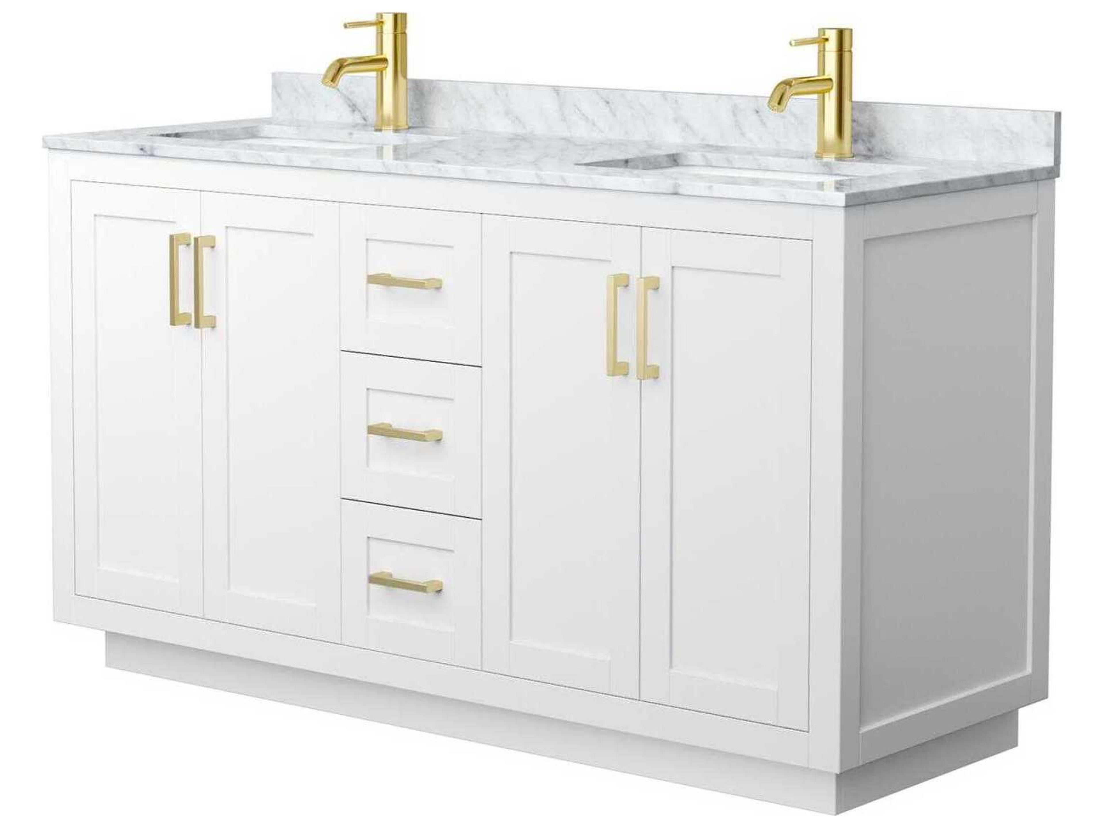 Wyndham Collection Miranda 60" White Vanity
