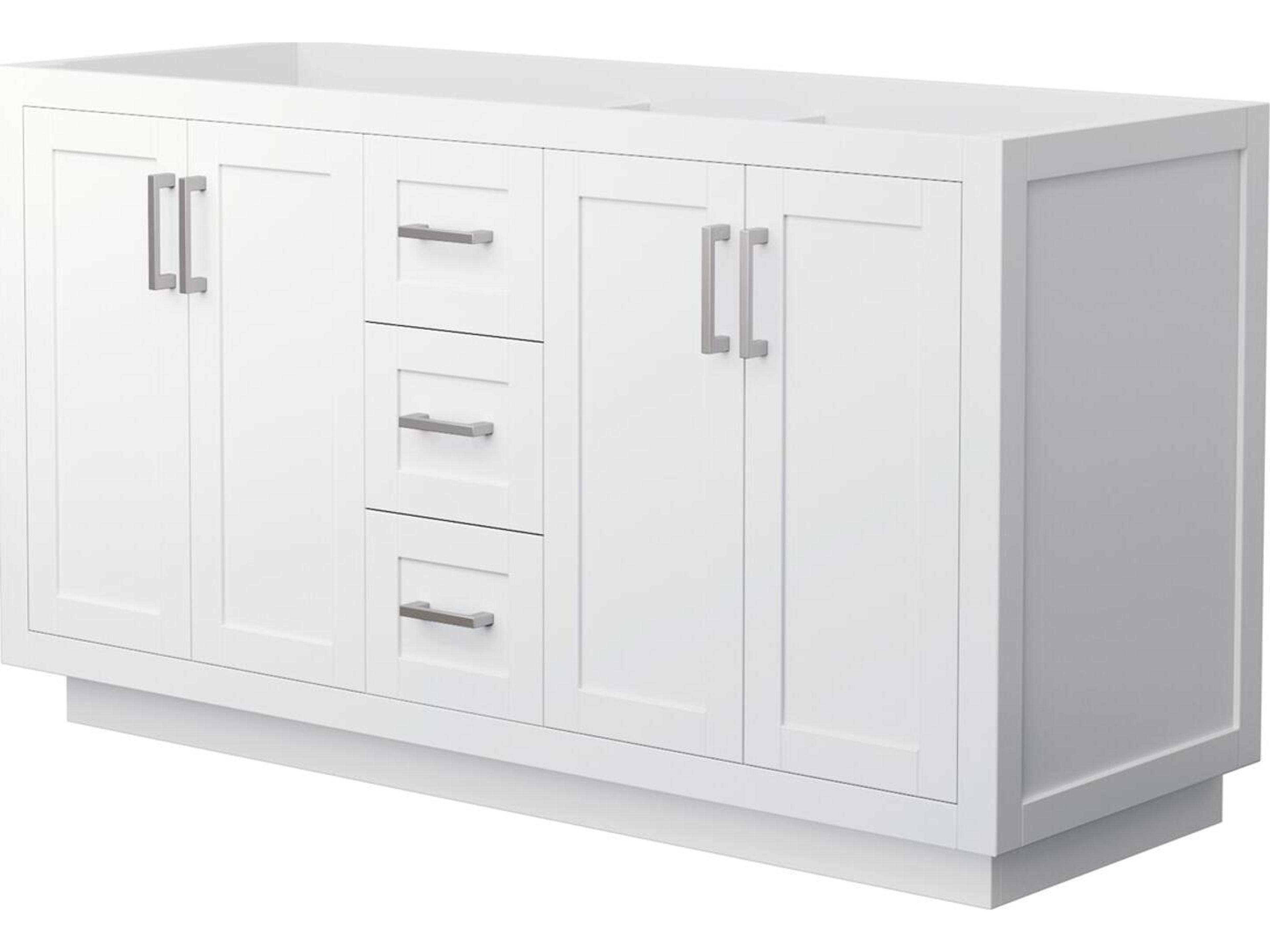 Wyndham Collection Miranda 59" White Vanity