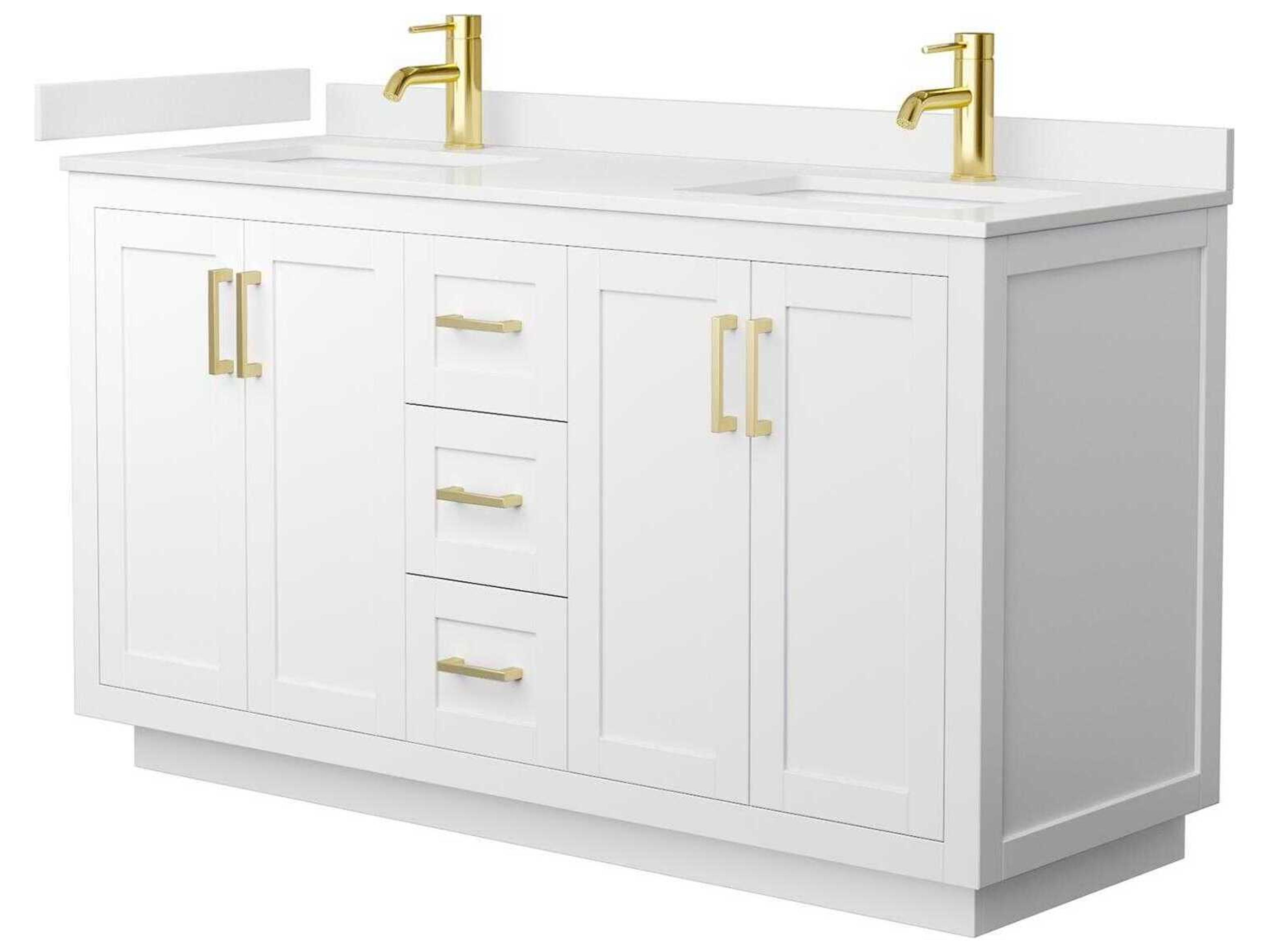Wyndham Collection Miranda 60" White Vanity