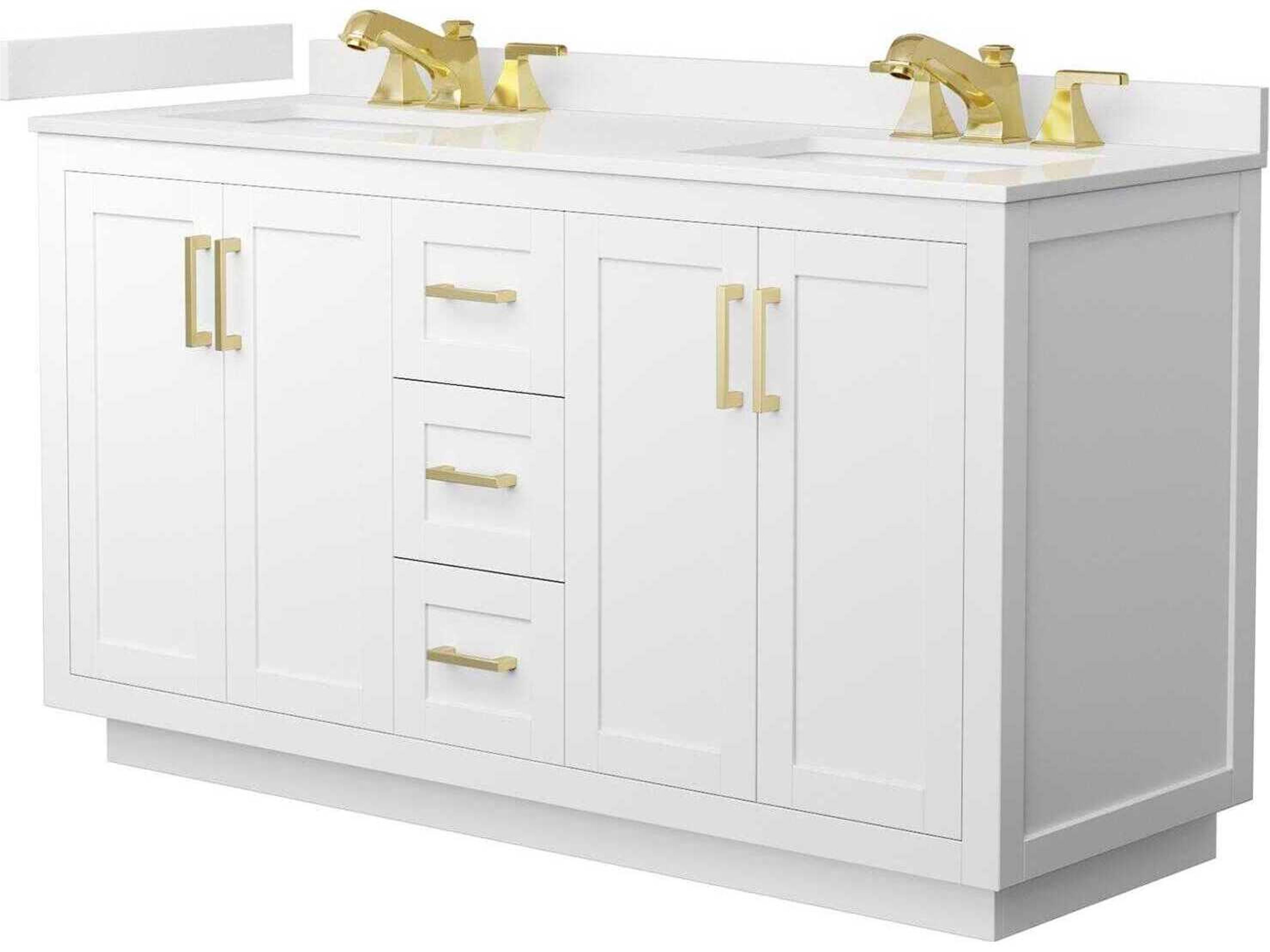 Wyndham Collection Miranda 60" White Vanity