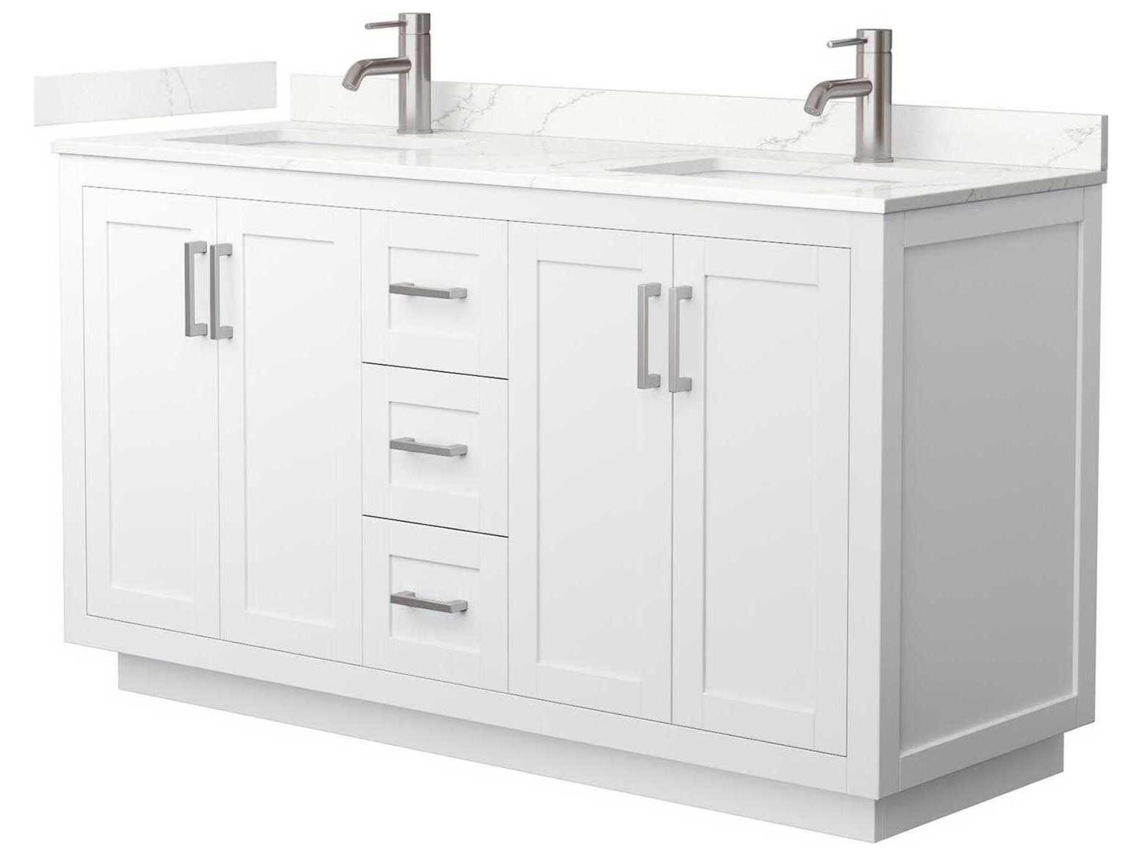 Wyndham Collection Miranda 60" White Vanity