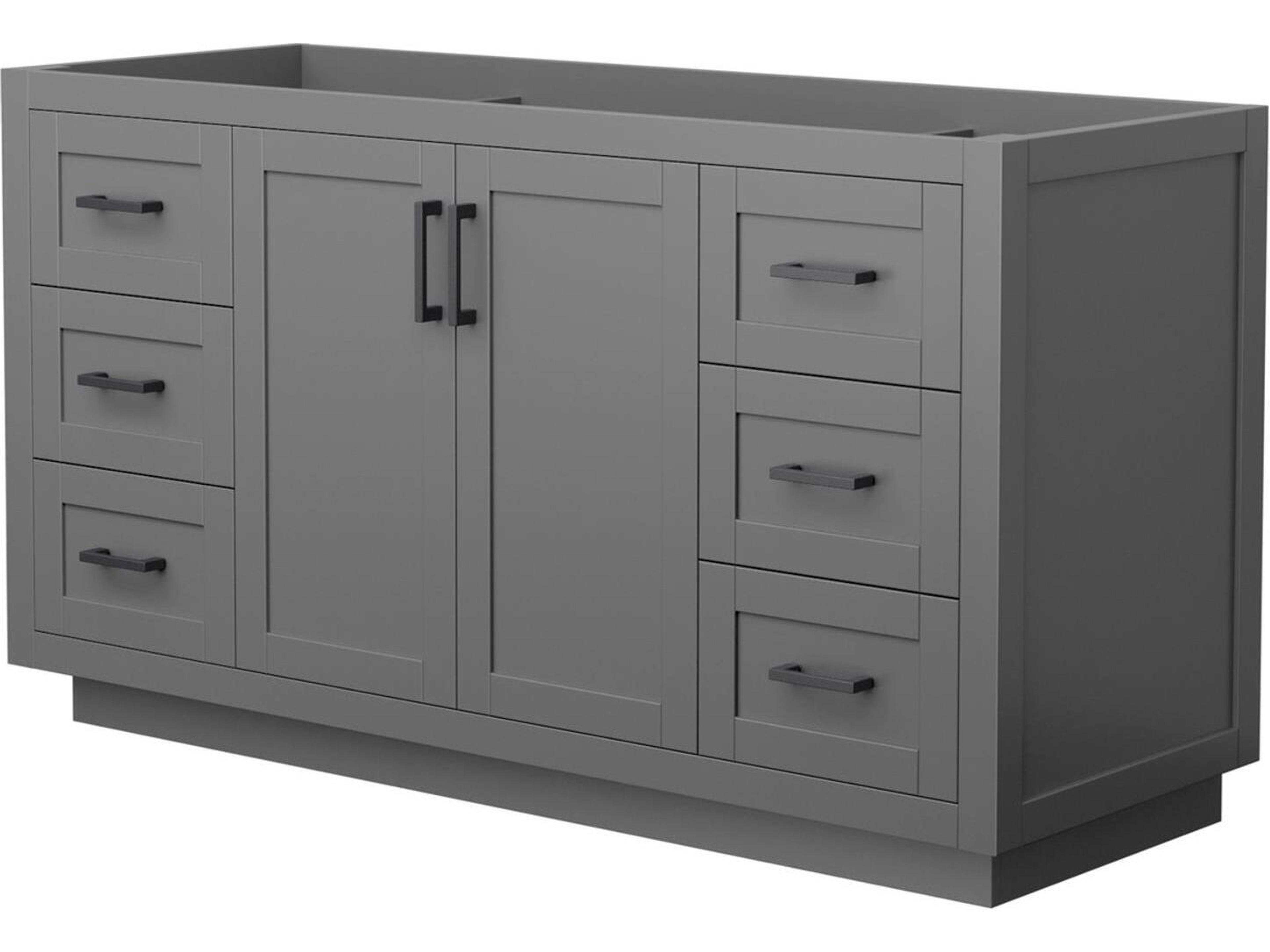 Miranda 59" Dark Gray Vanity