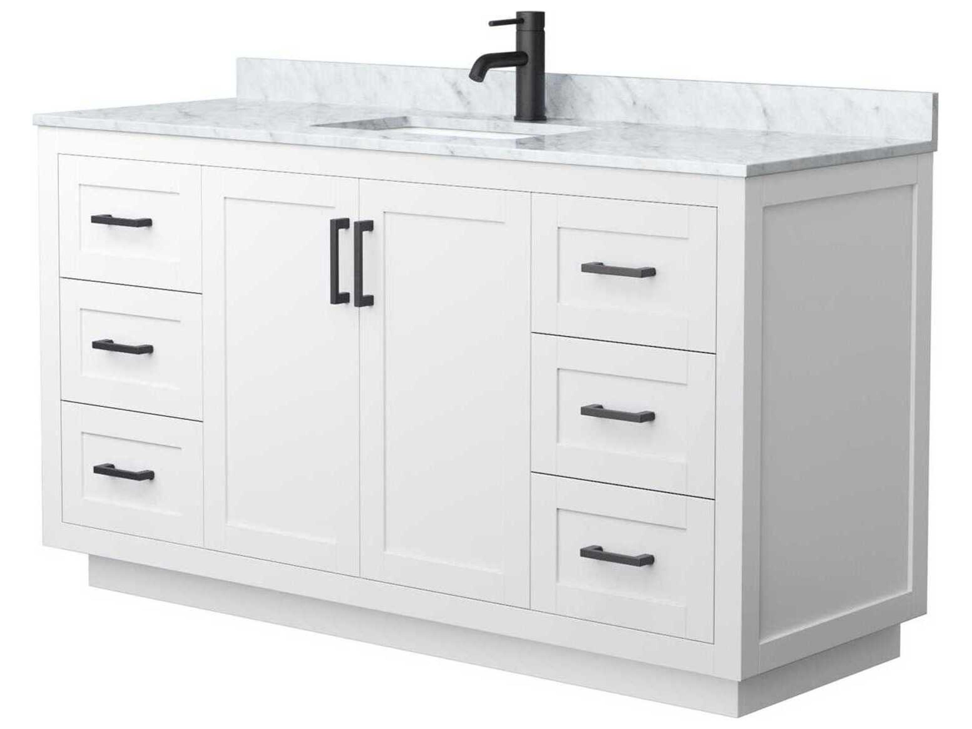 Wyndham Collection Miranda 60" White Vanity