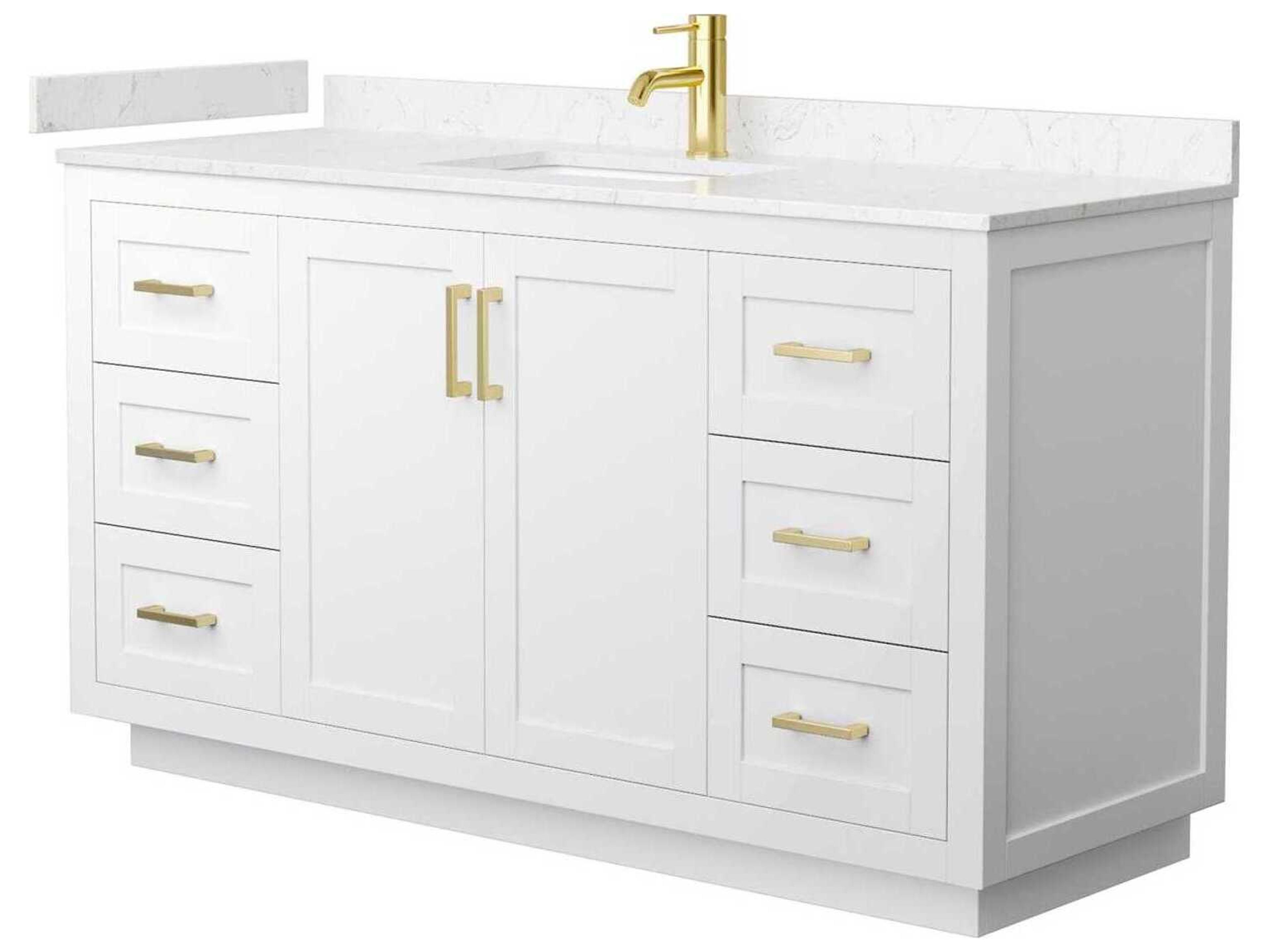 Wyndham Collection Miranda 60" White Vanity