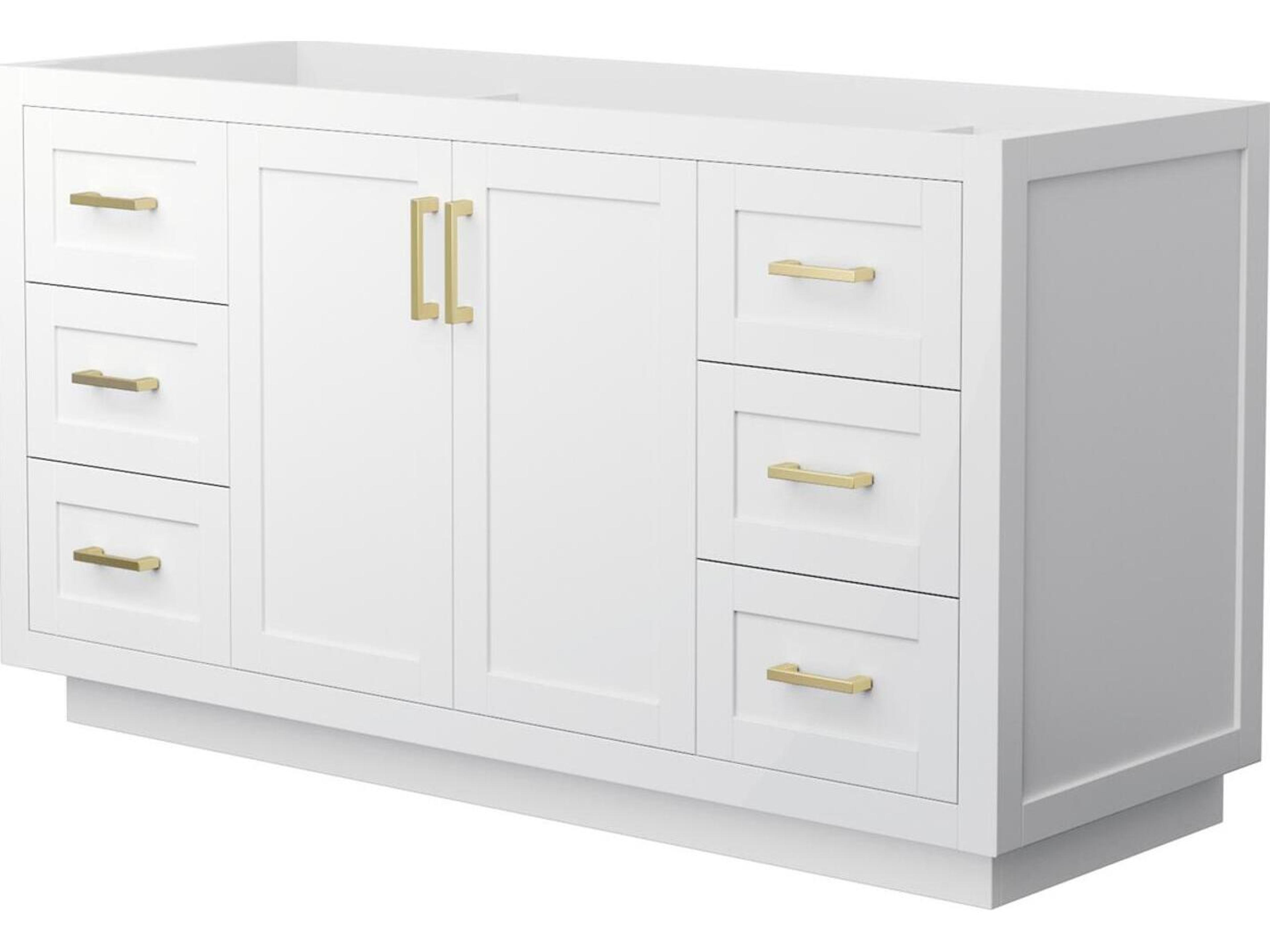 Wyndham Collection Miranda 59" White Vanity