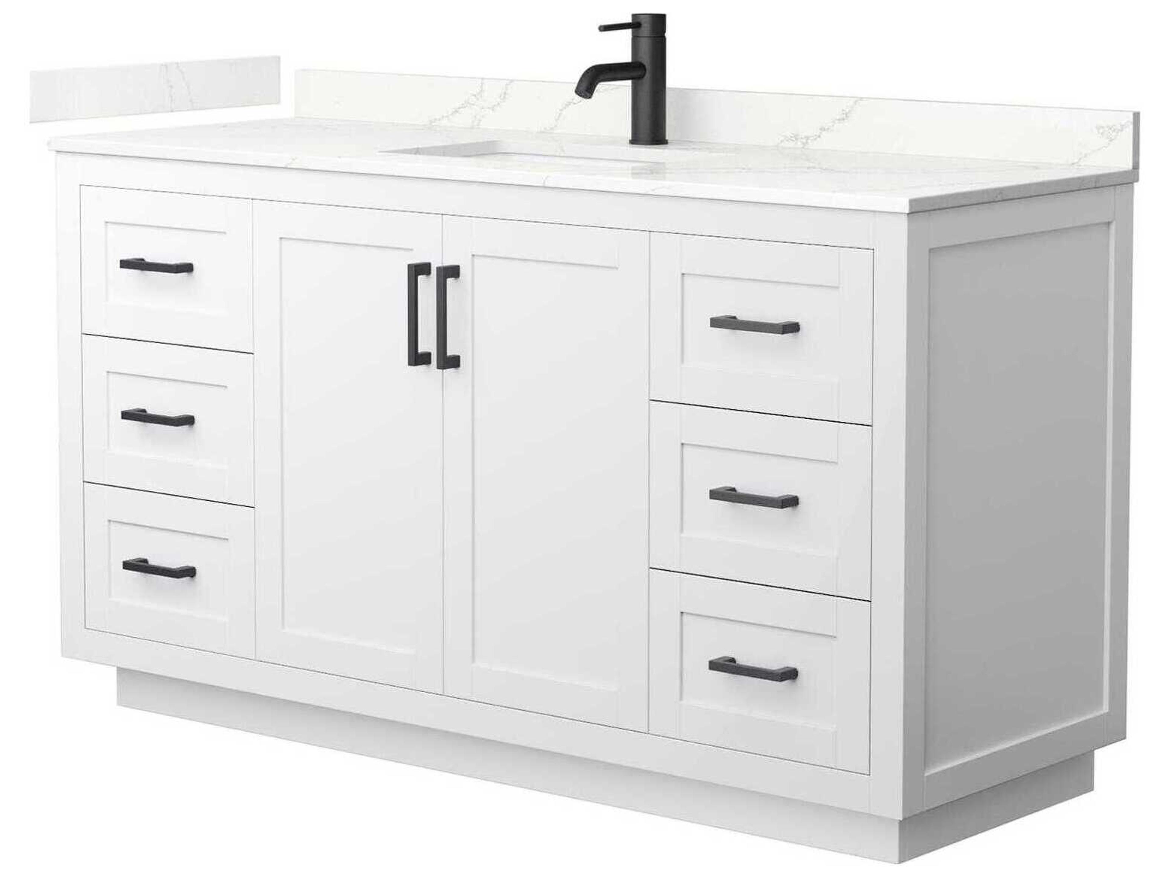 Miranda 60" White Vanity
