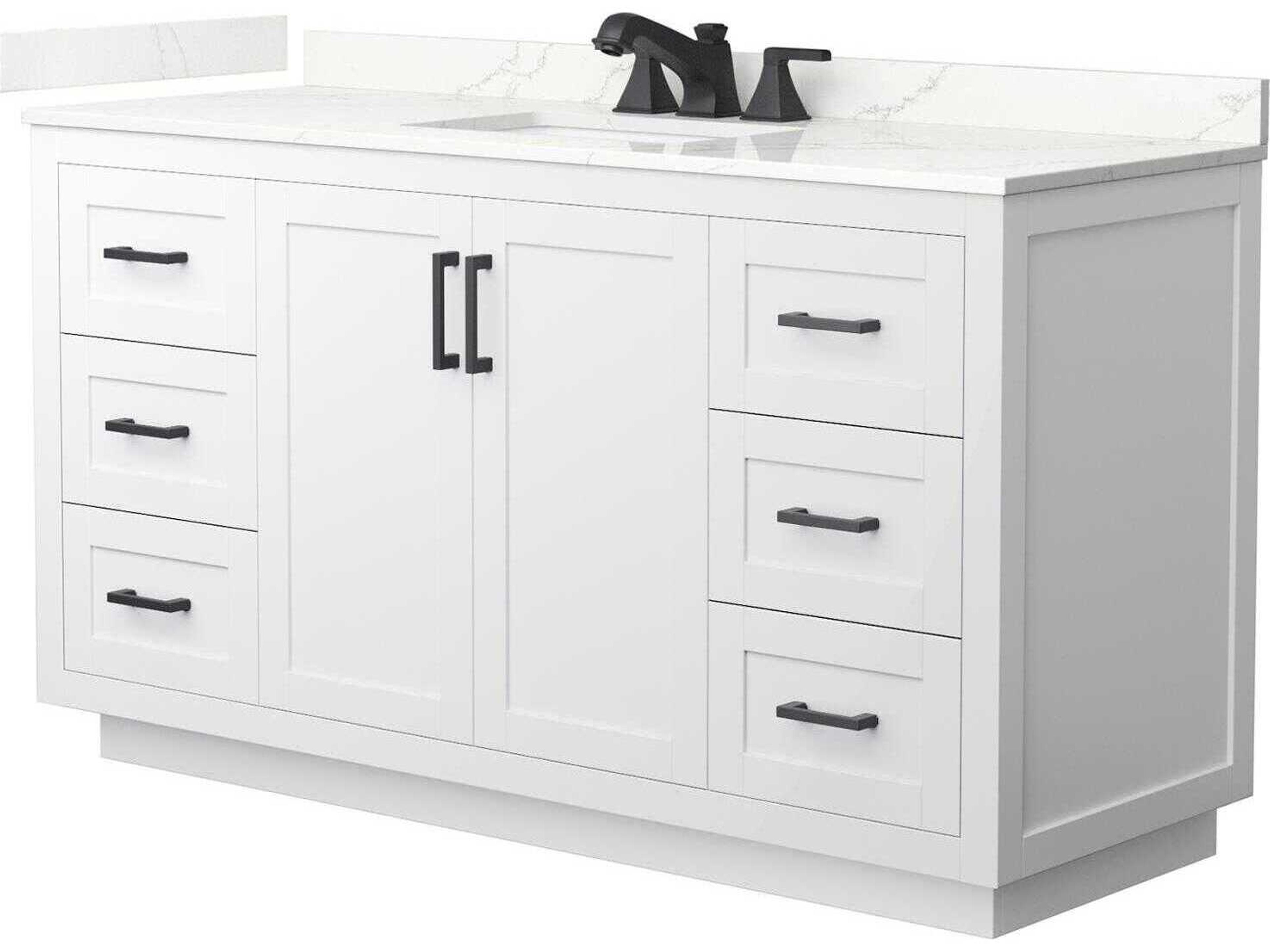 Wyndham Collection Miranda 60" White Vanity