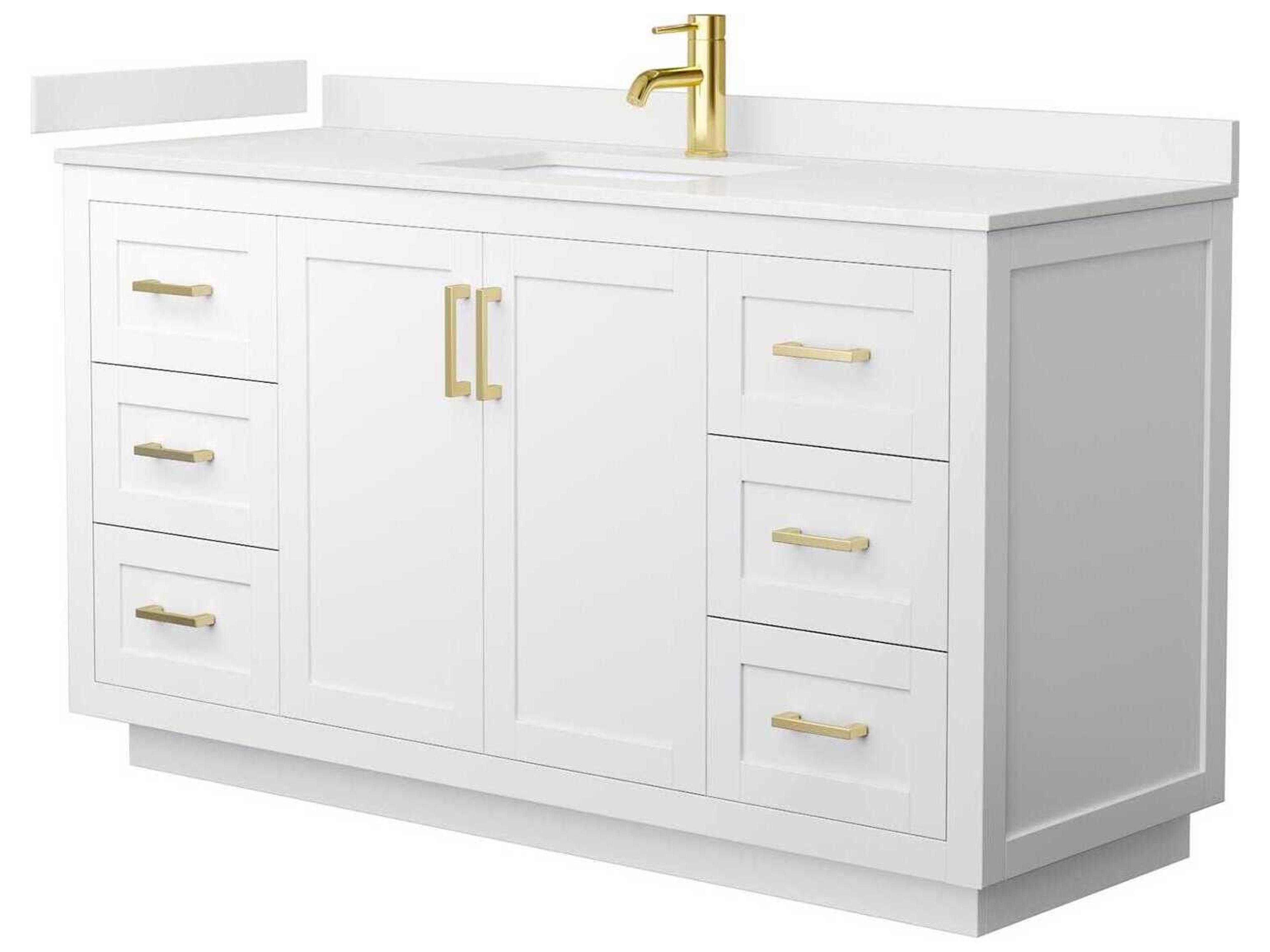 Wyndham Collection Miranda 60" White Vanity