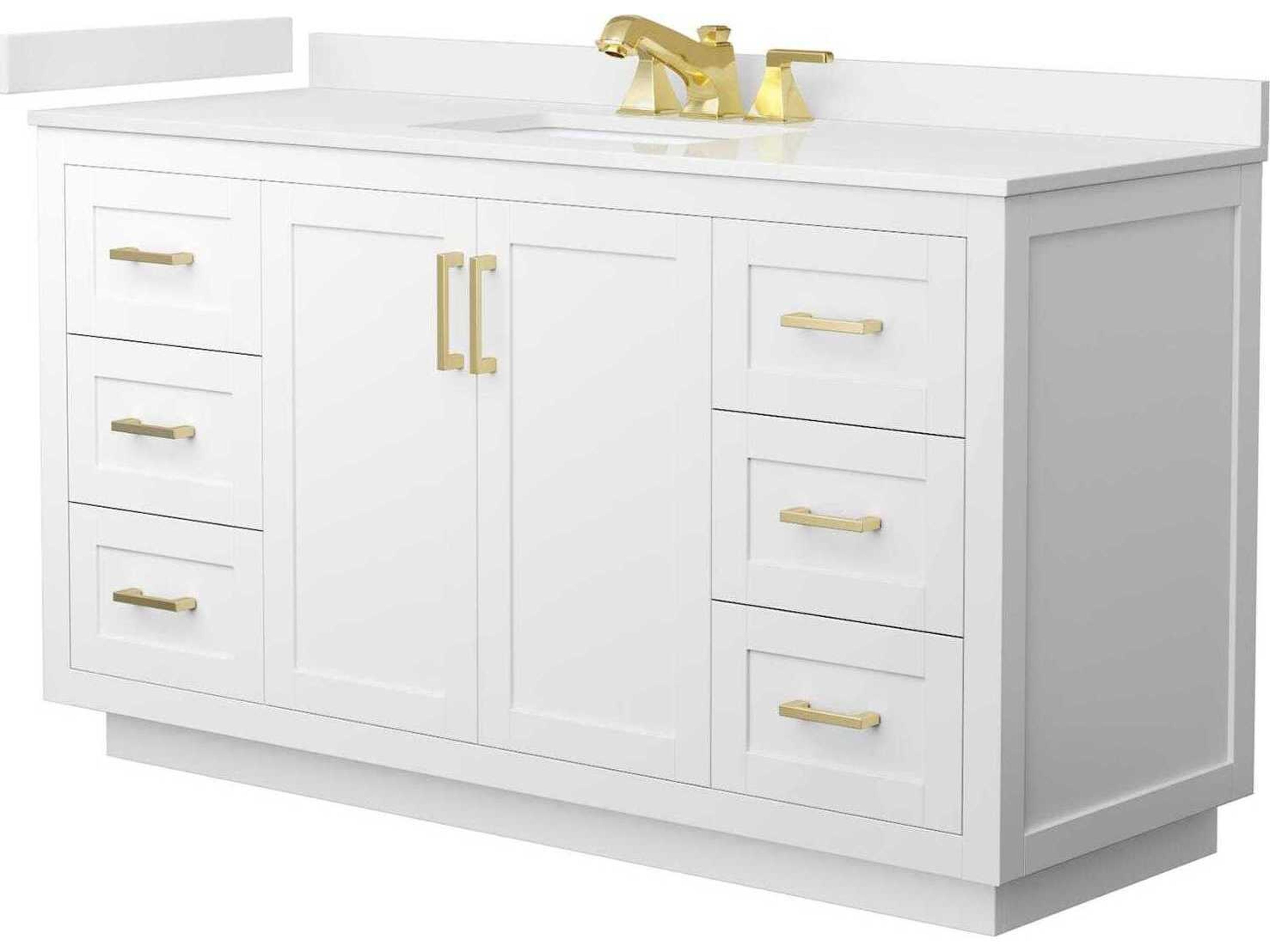 Wyndham Collection Miranda 60" White Vanity