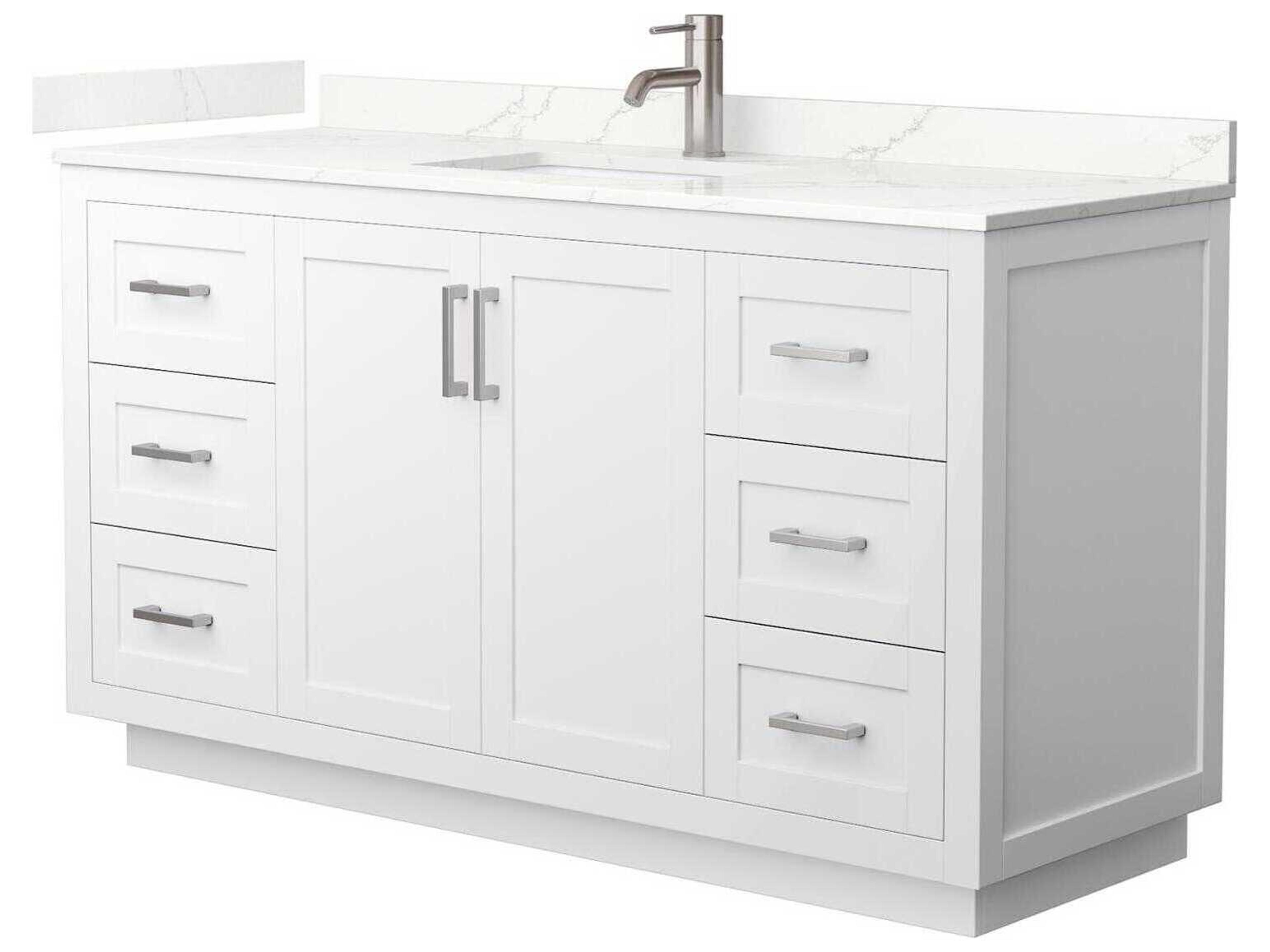 Wyndham Collection Miranda 60" White Vanity