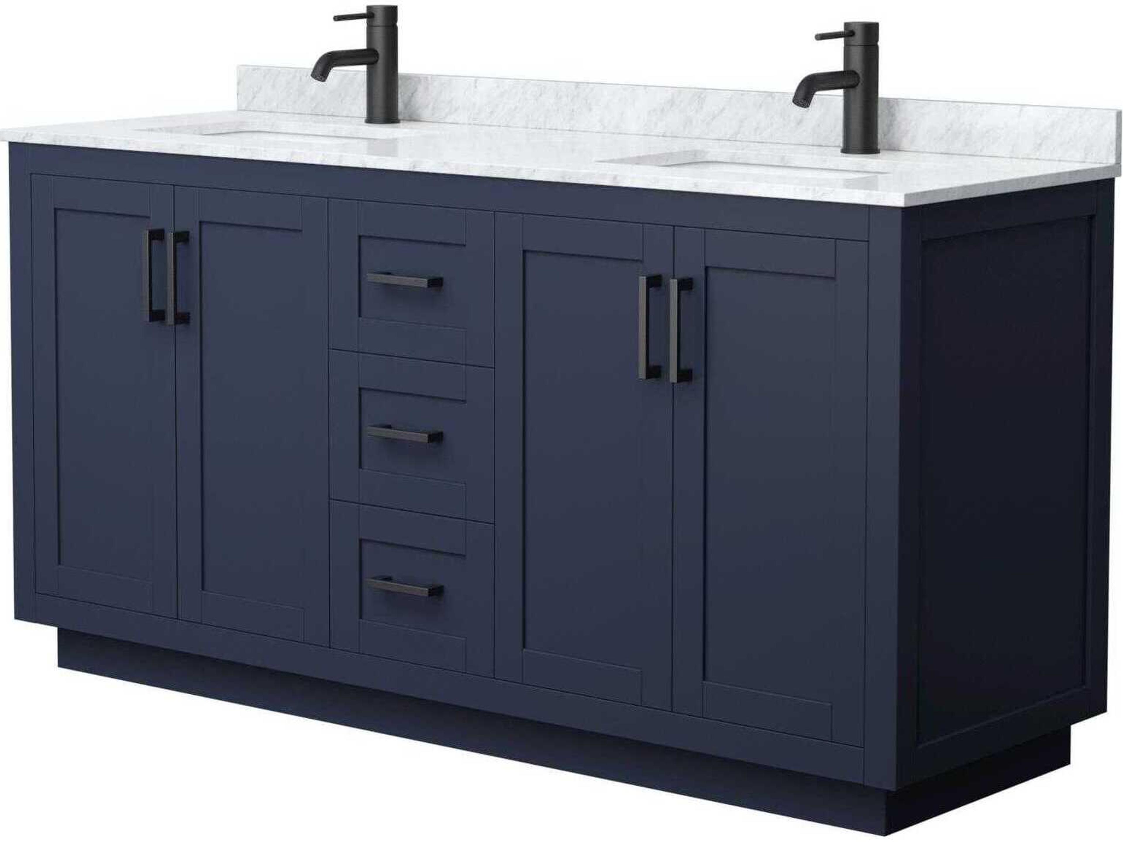 Wyndham Collection Miranda 66" Dark Blue Vanity