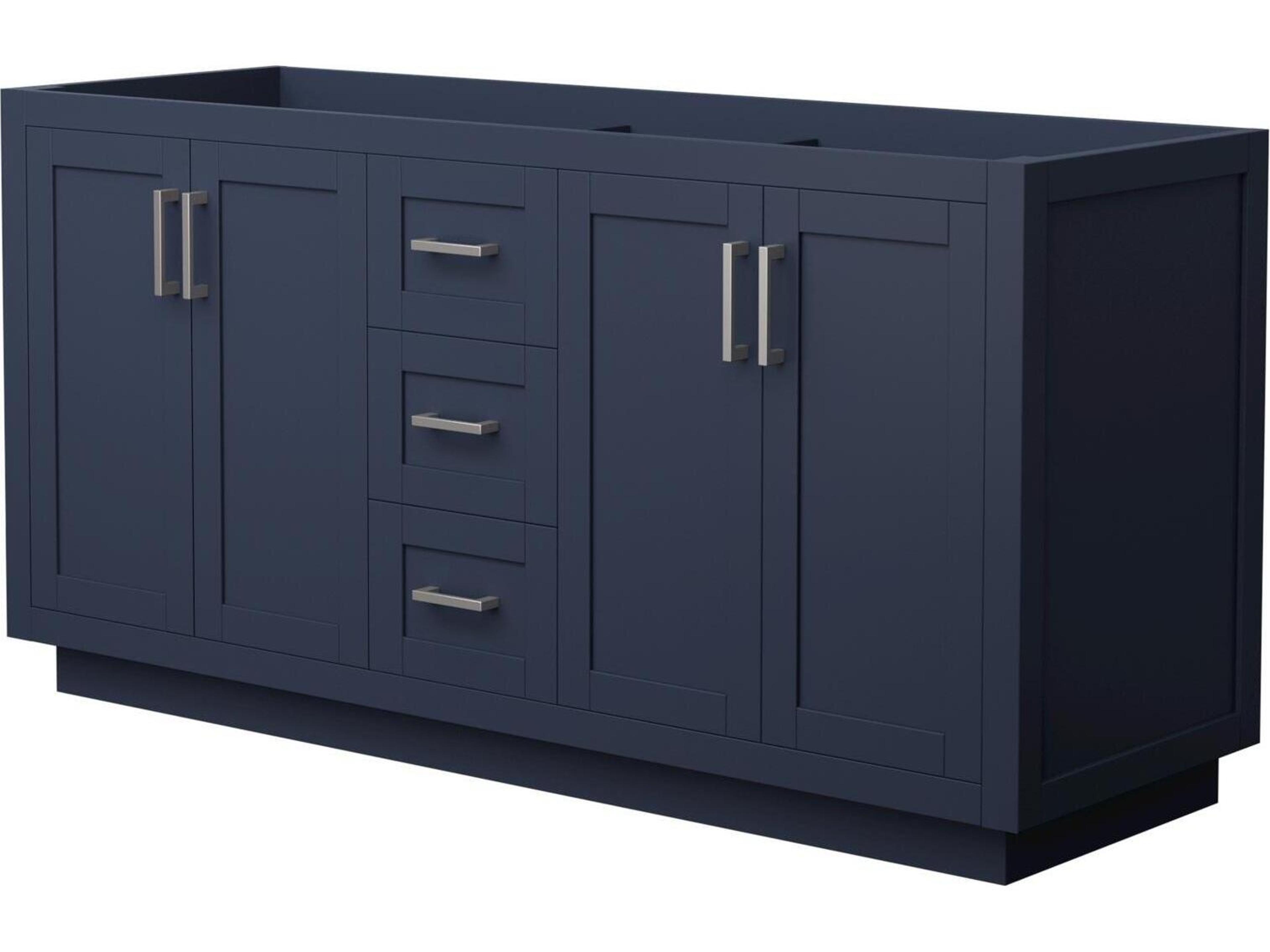 Wyndham Collection Miranda 65" Dark Blue Vanity