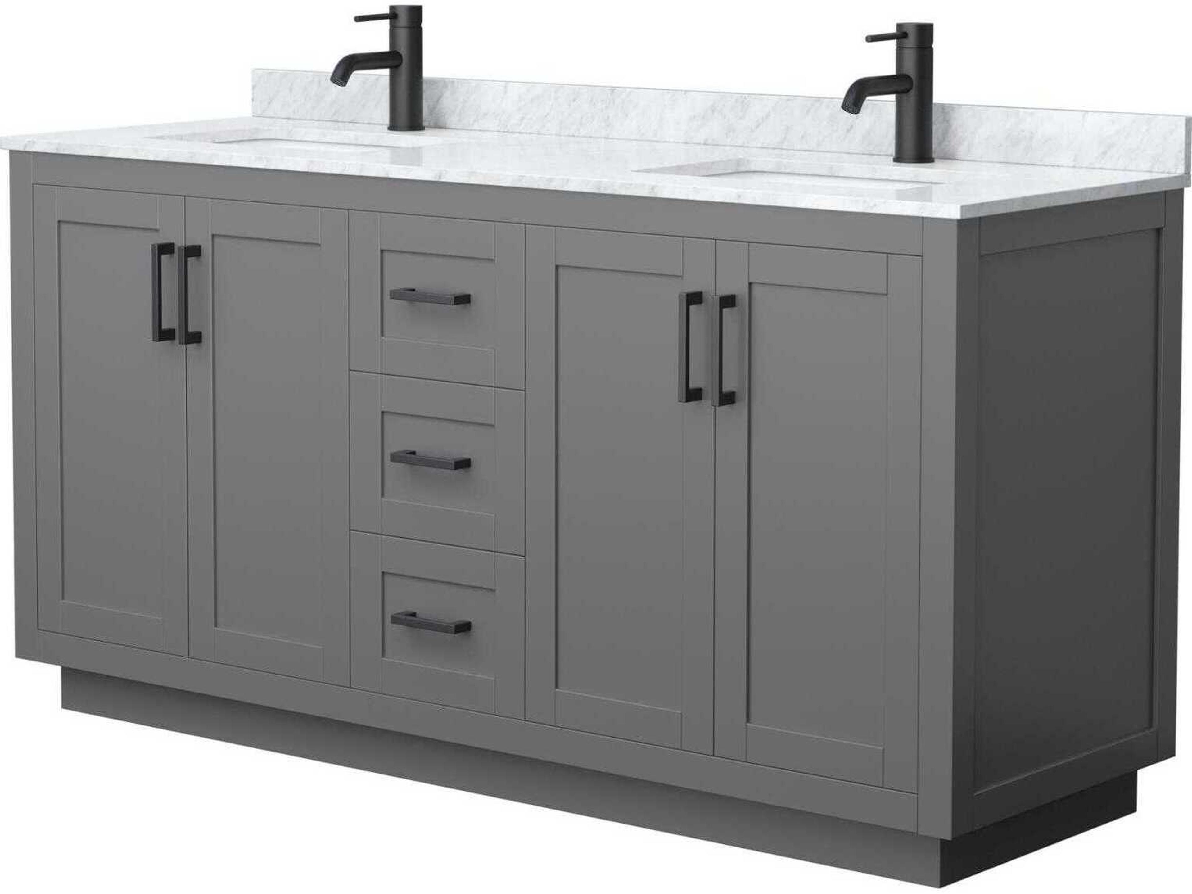 Wyndham Collection Miranda 66" Dark Gray Vanity