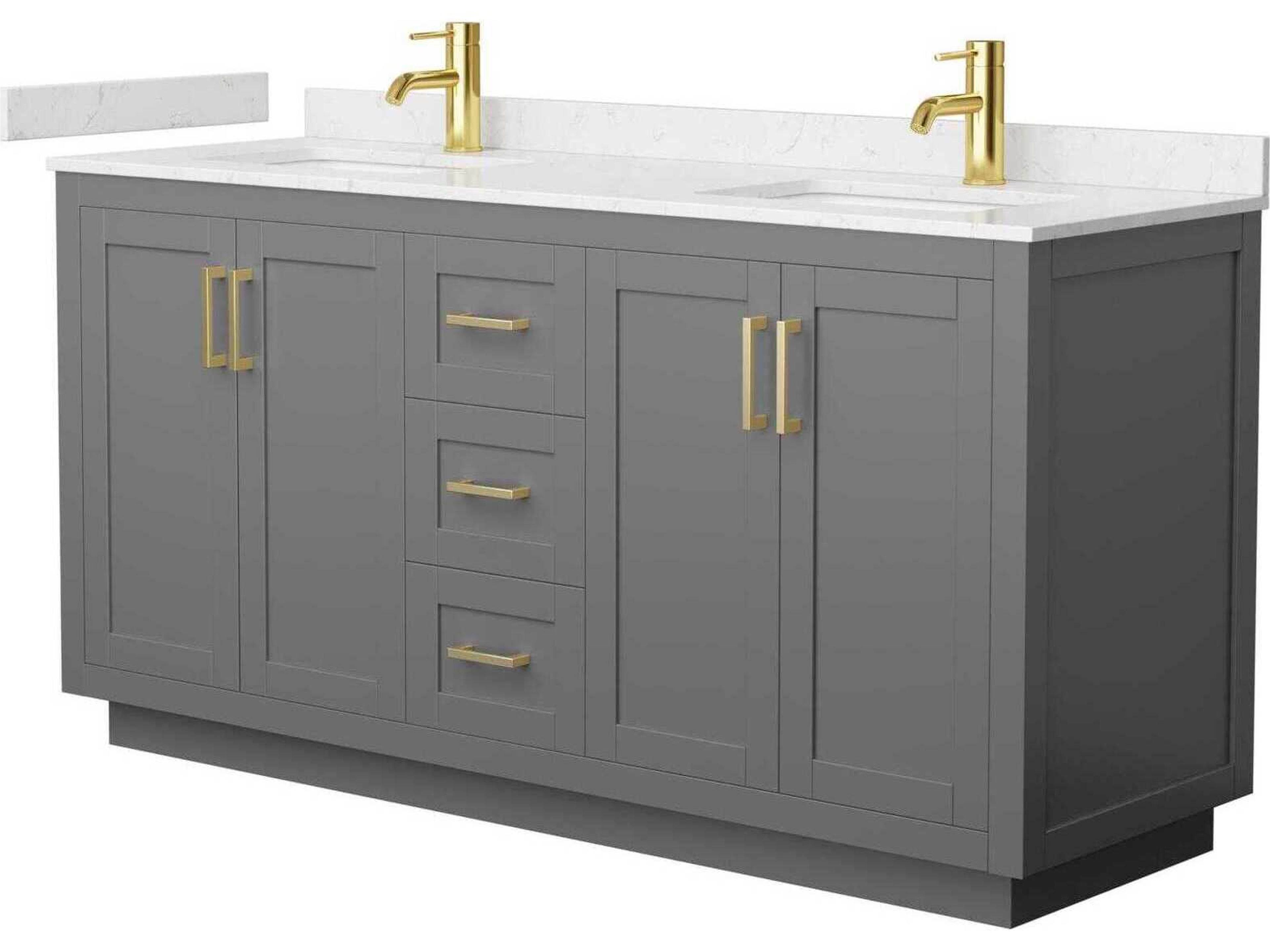 Wyndham Collection Miranda 66" Dark Gray Vanity