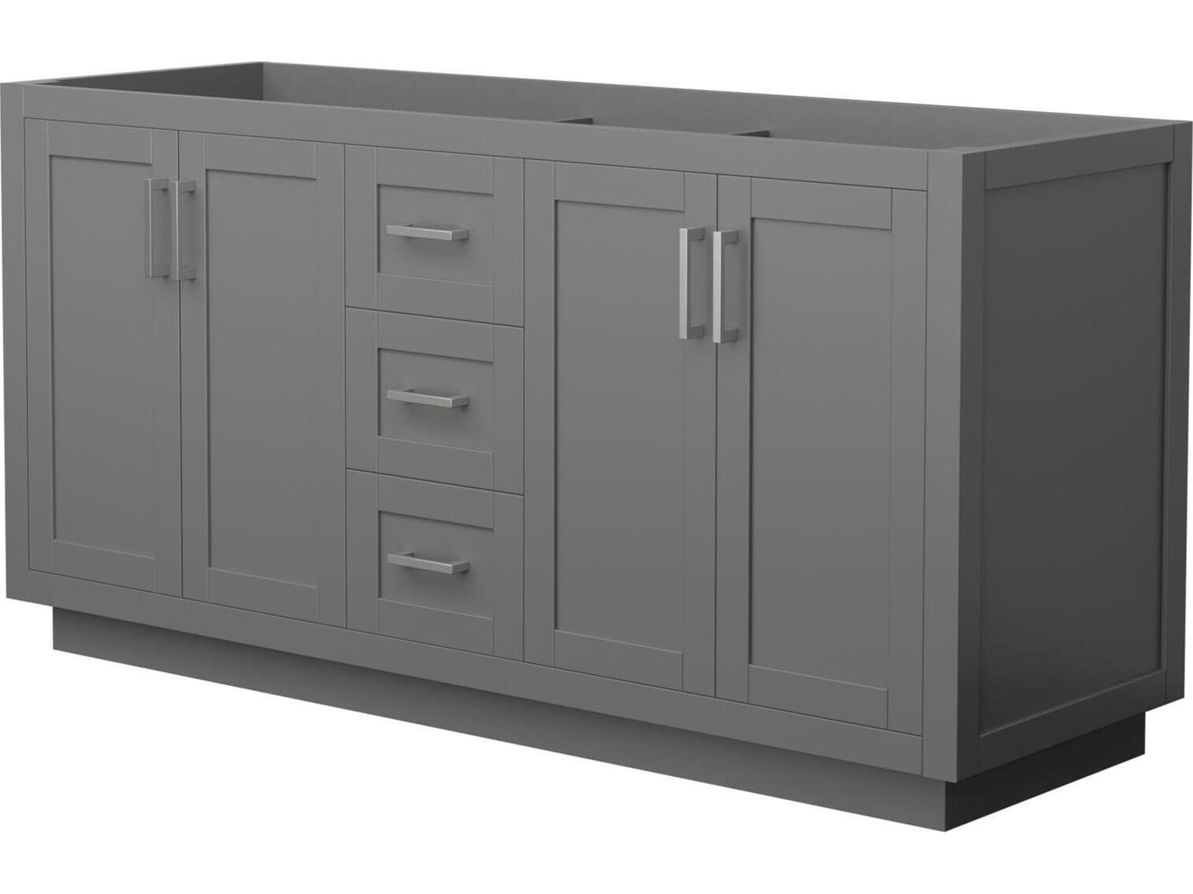Wyndham Collection Miranda 65" Dark Gray Vanity
