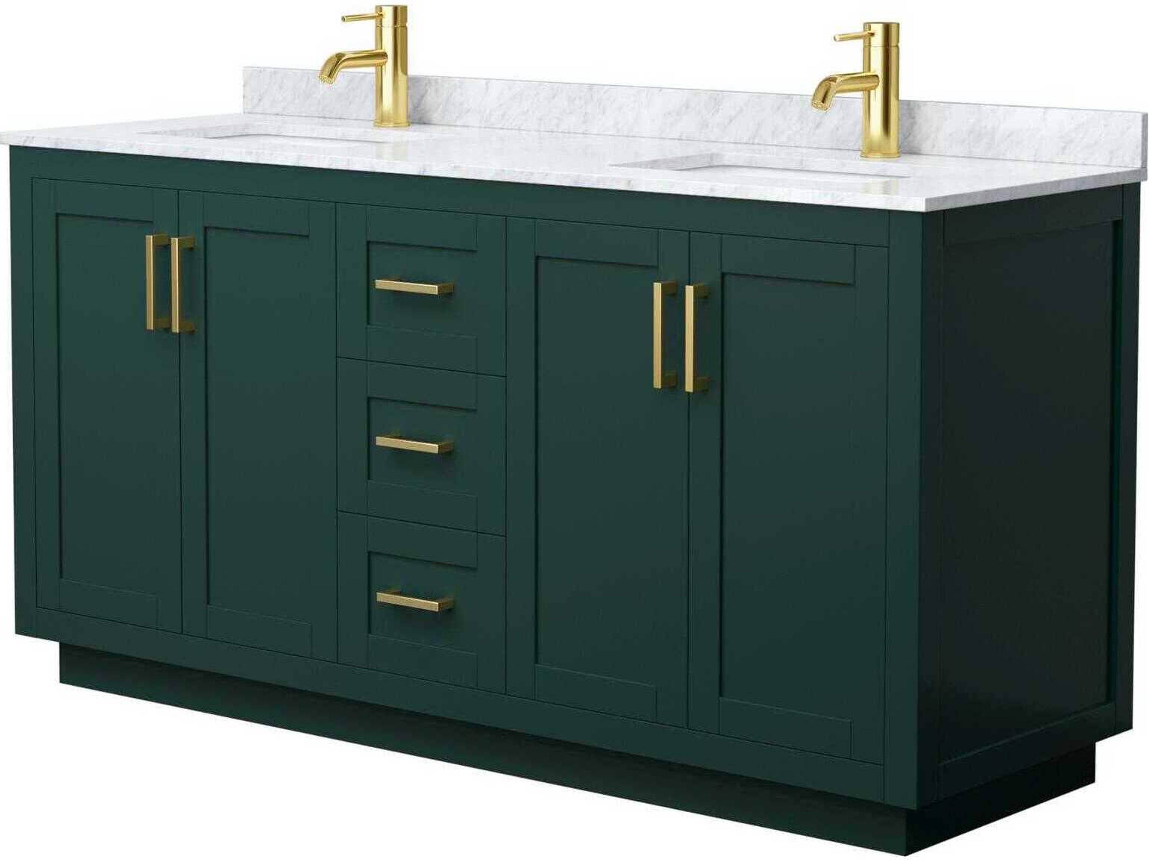 Wyndham Collection Miranda 66" Green Vanity