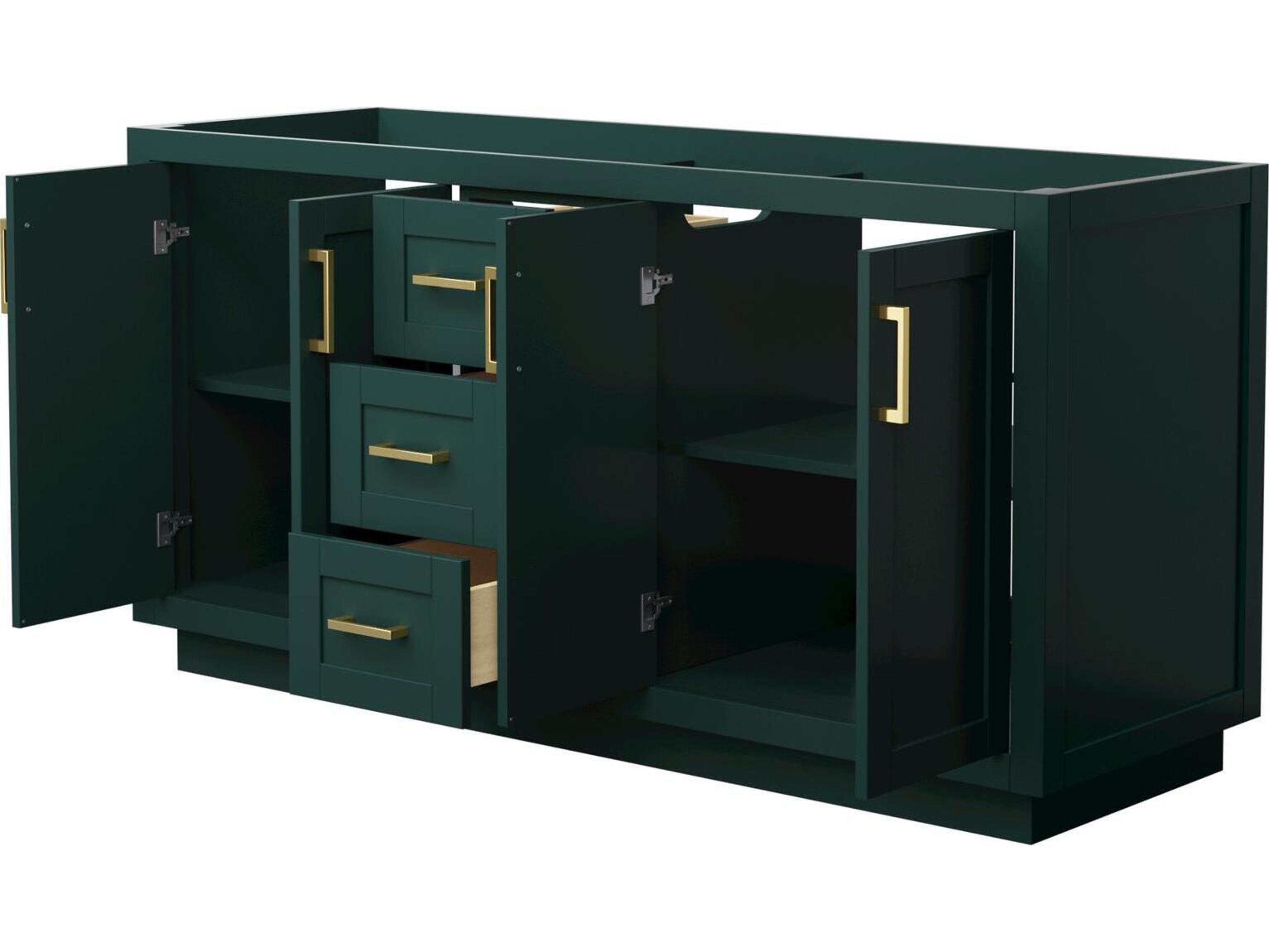 Wyndham Collection Miranda 65" Green Vanity