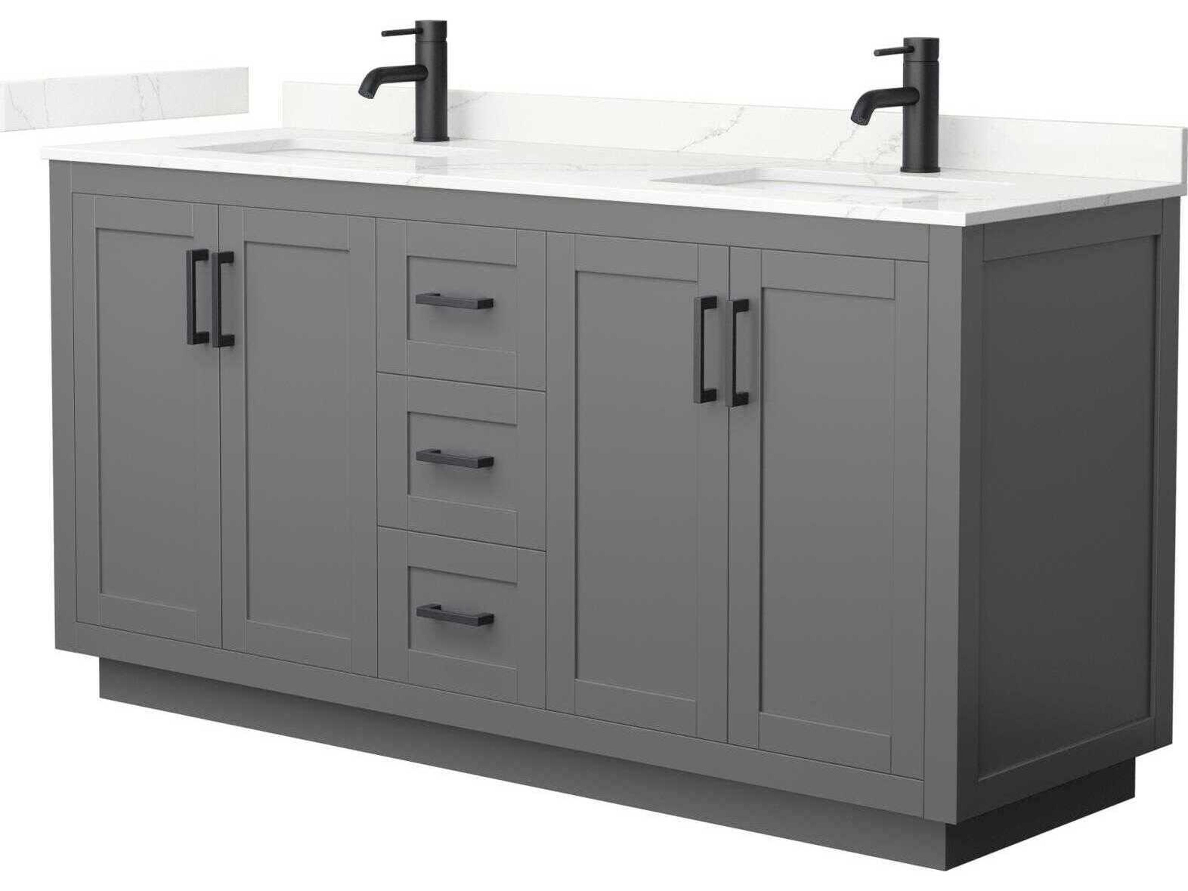 Miranda 66" Dark Gray Vanity