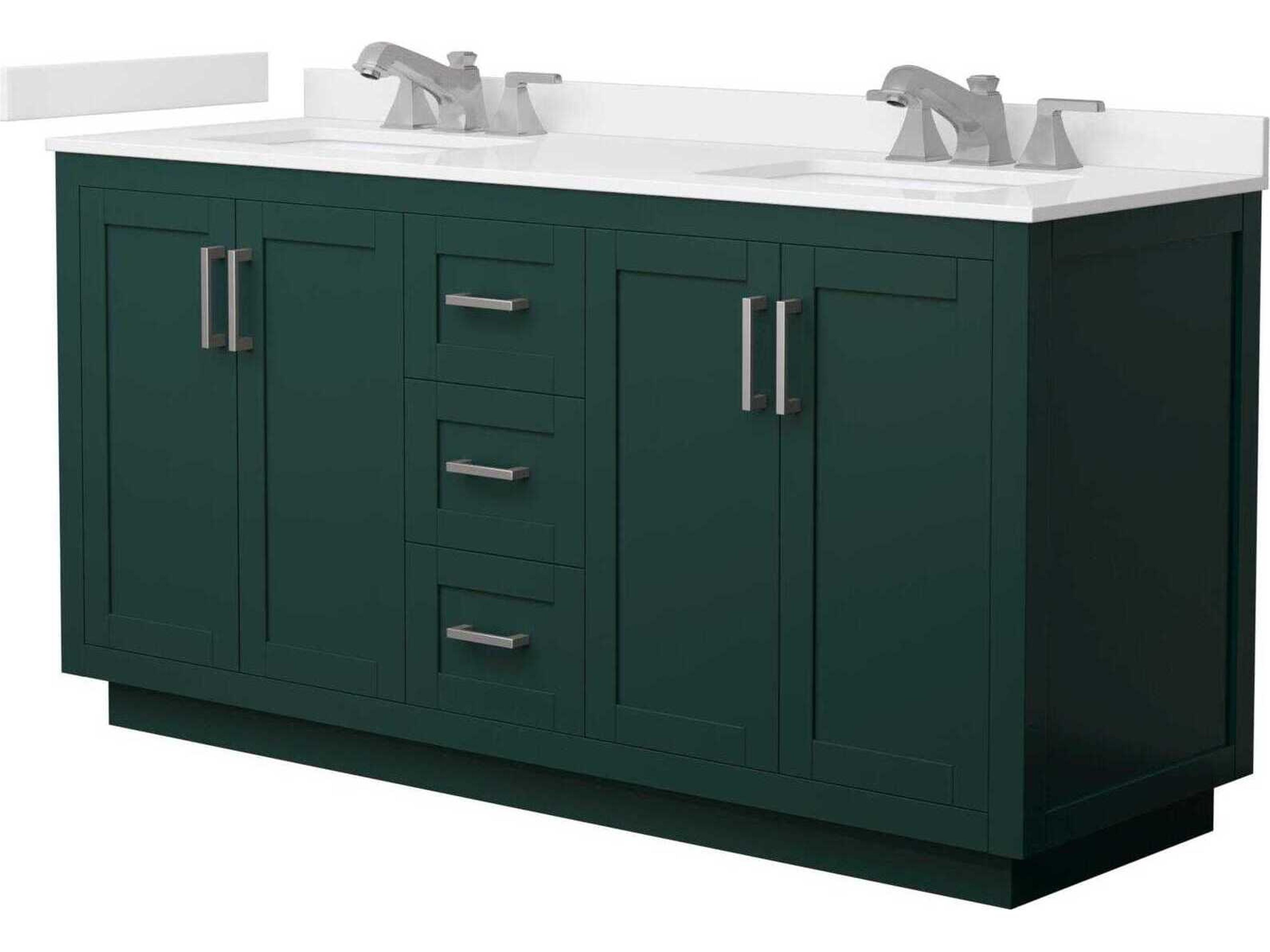 Wyndham Collection Miranda 66" Green Vanity