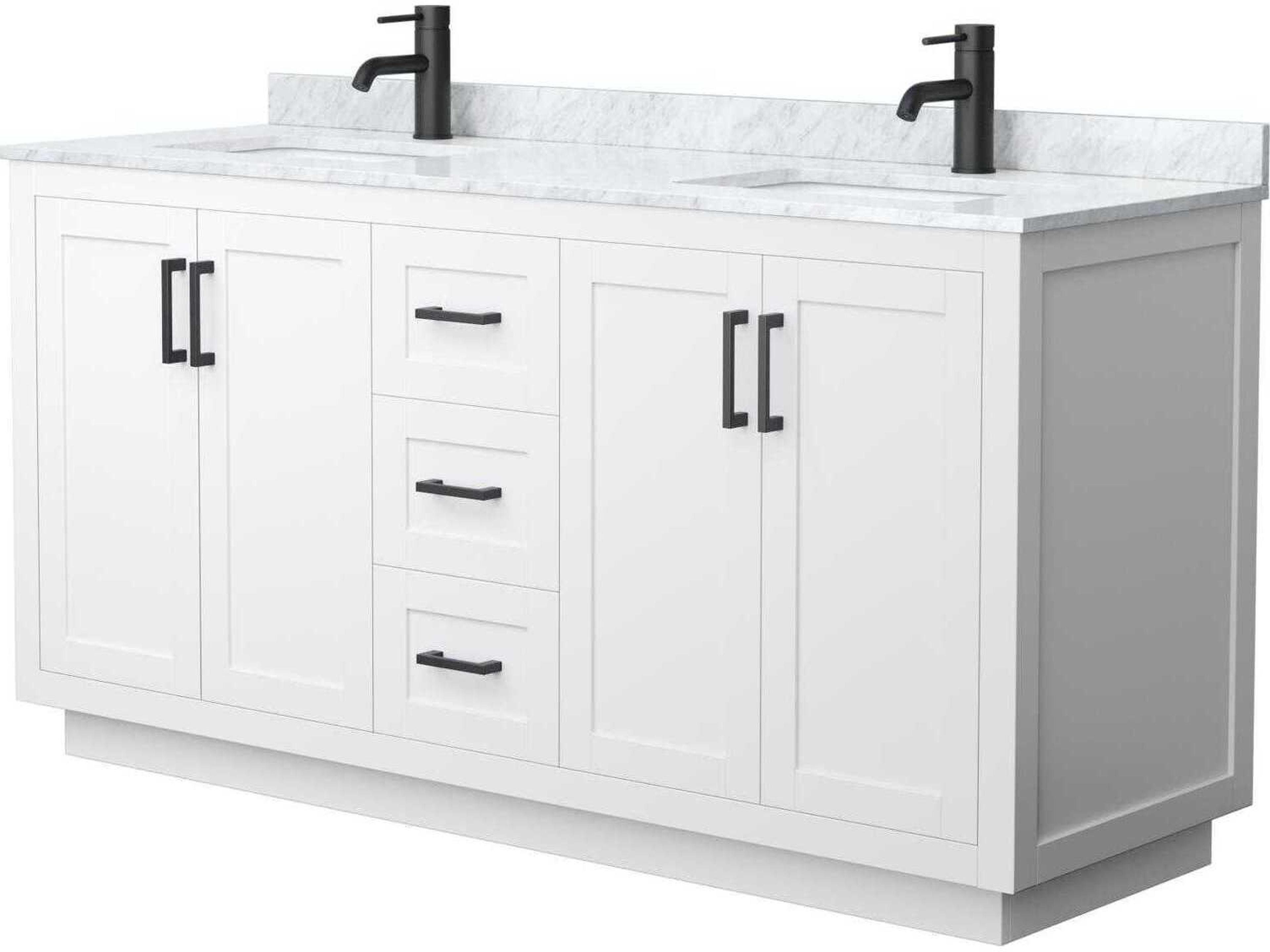 Wyndham Collection Miranda 66" White Vanity