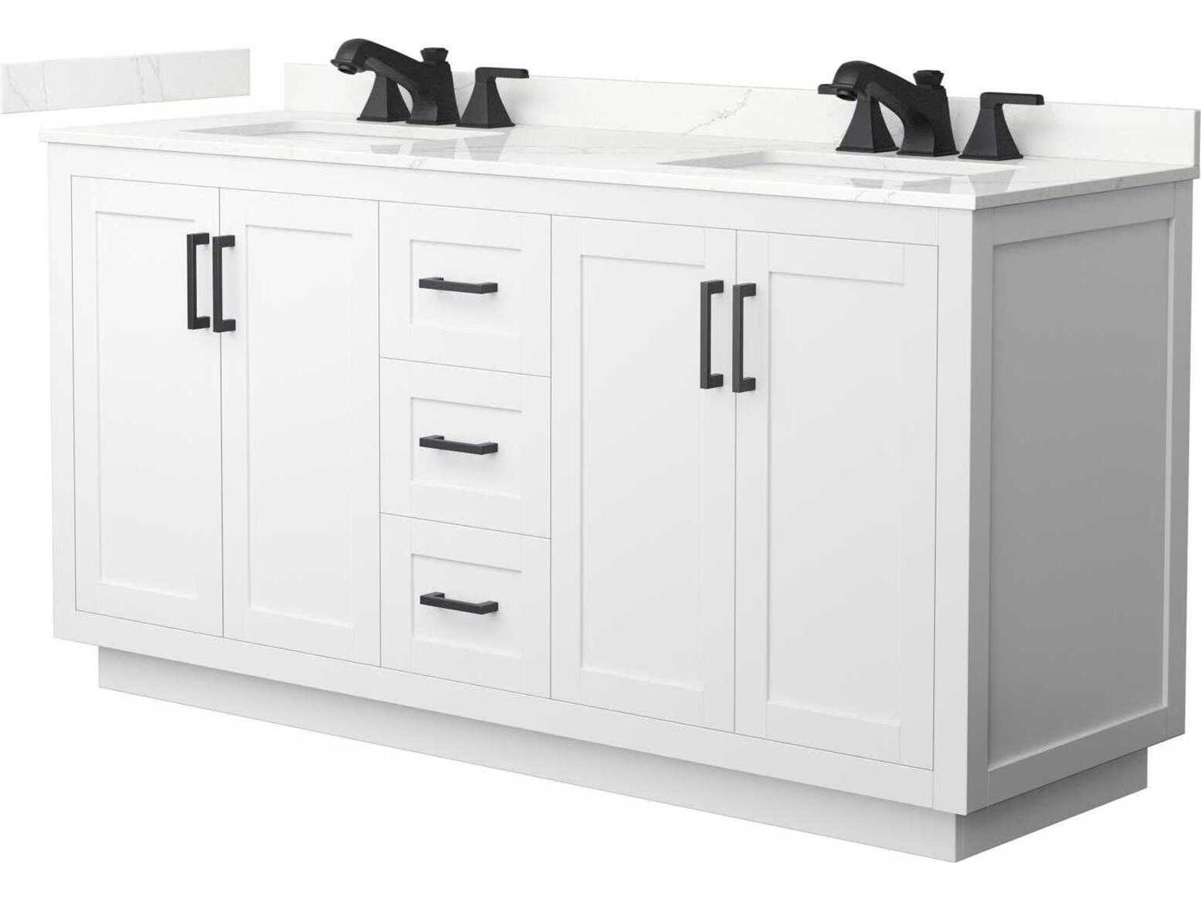 Wyndham Collection Miranda 66" White Vanity
