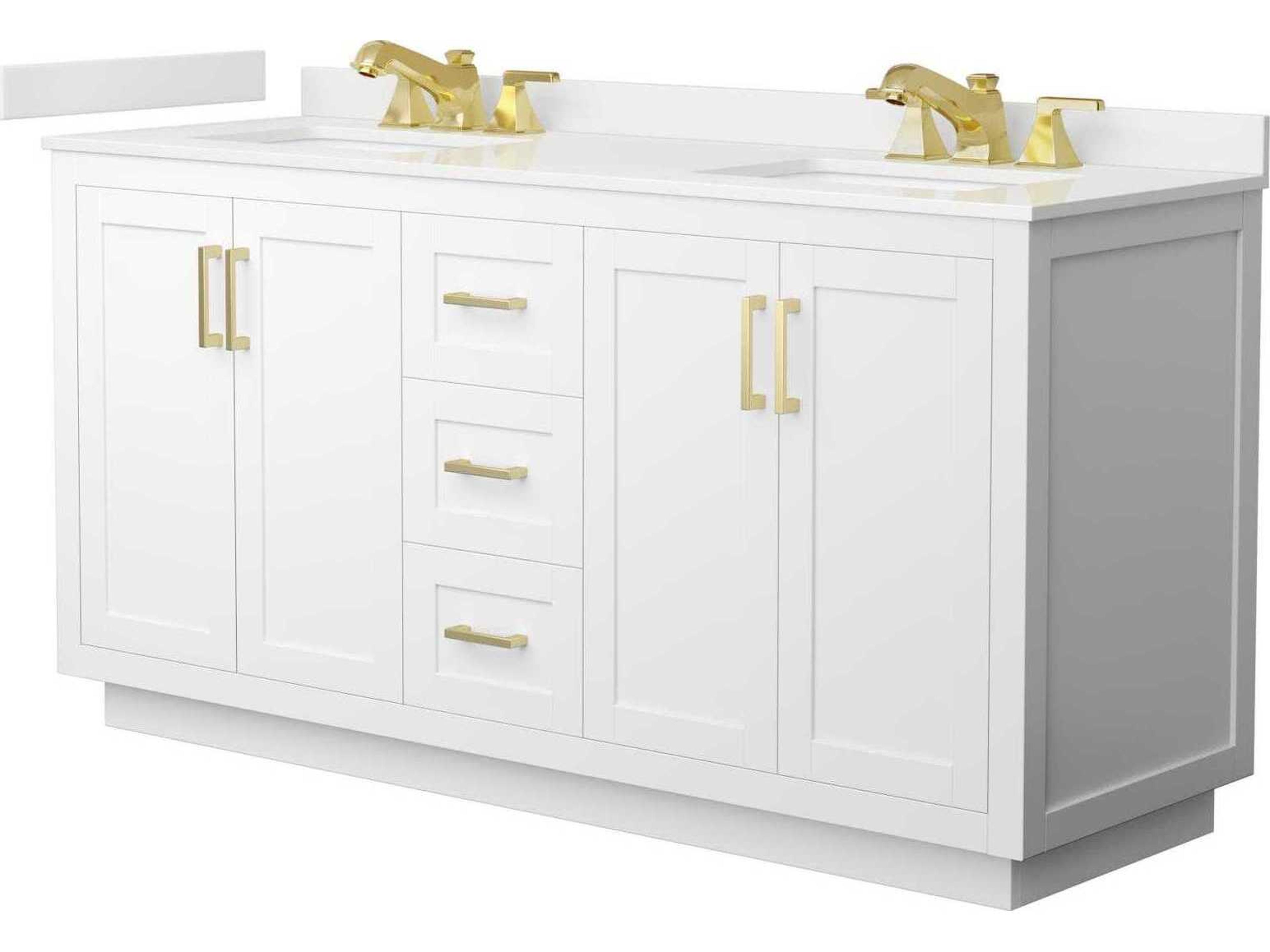 Wyndham Collection Miranda 66" White Vanity