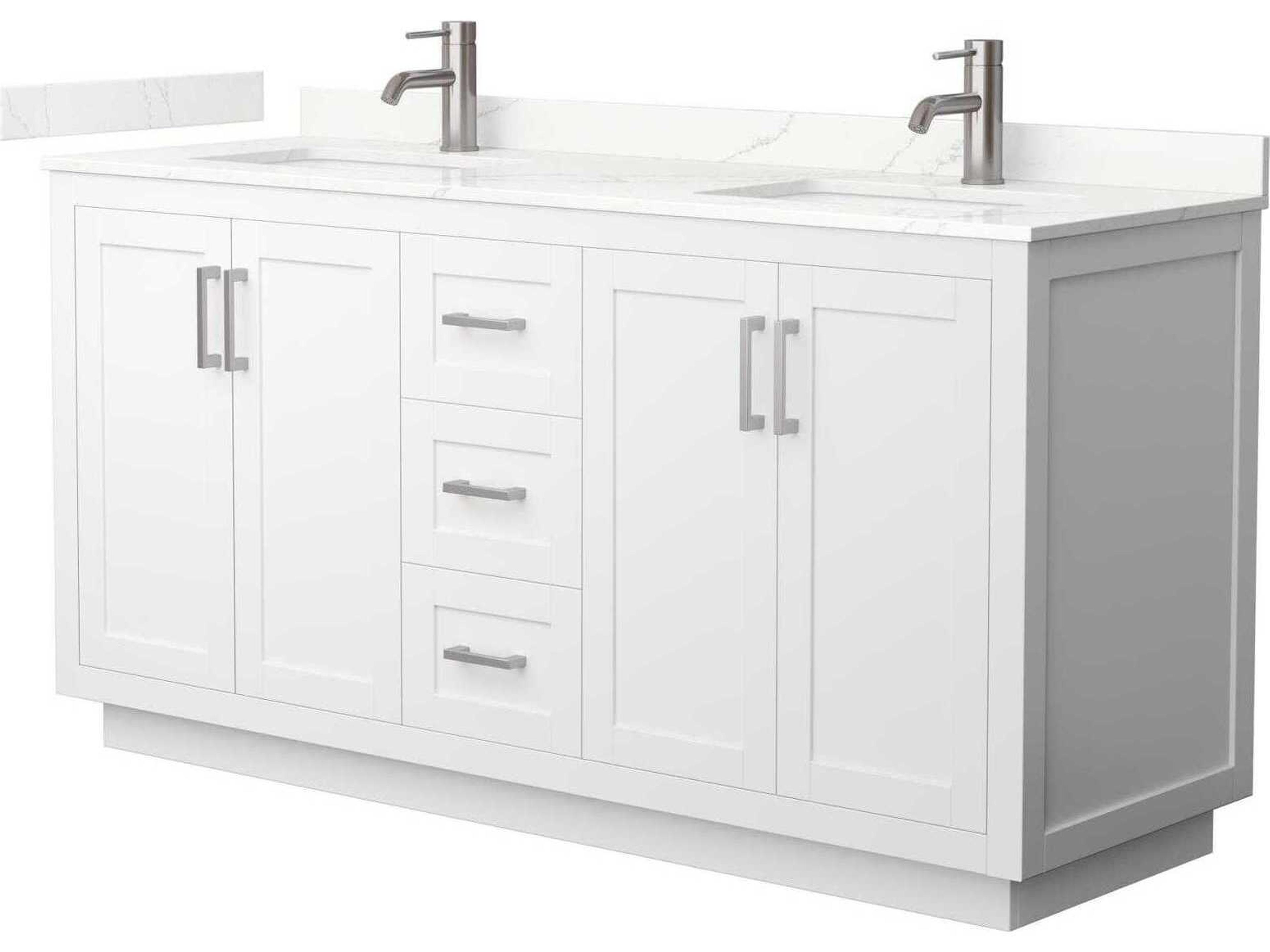 Wyndham Collection Miranda 66" White Vanity