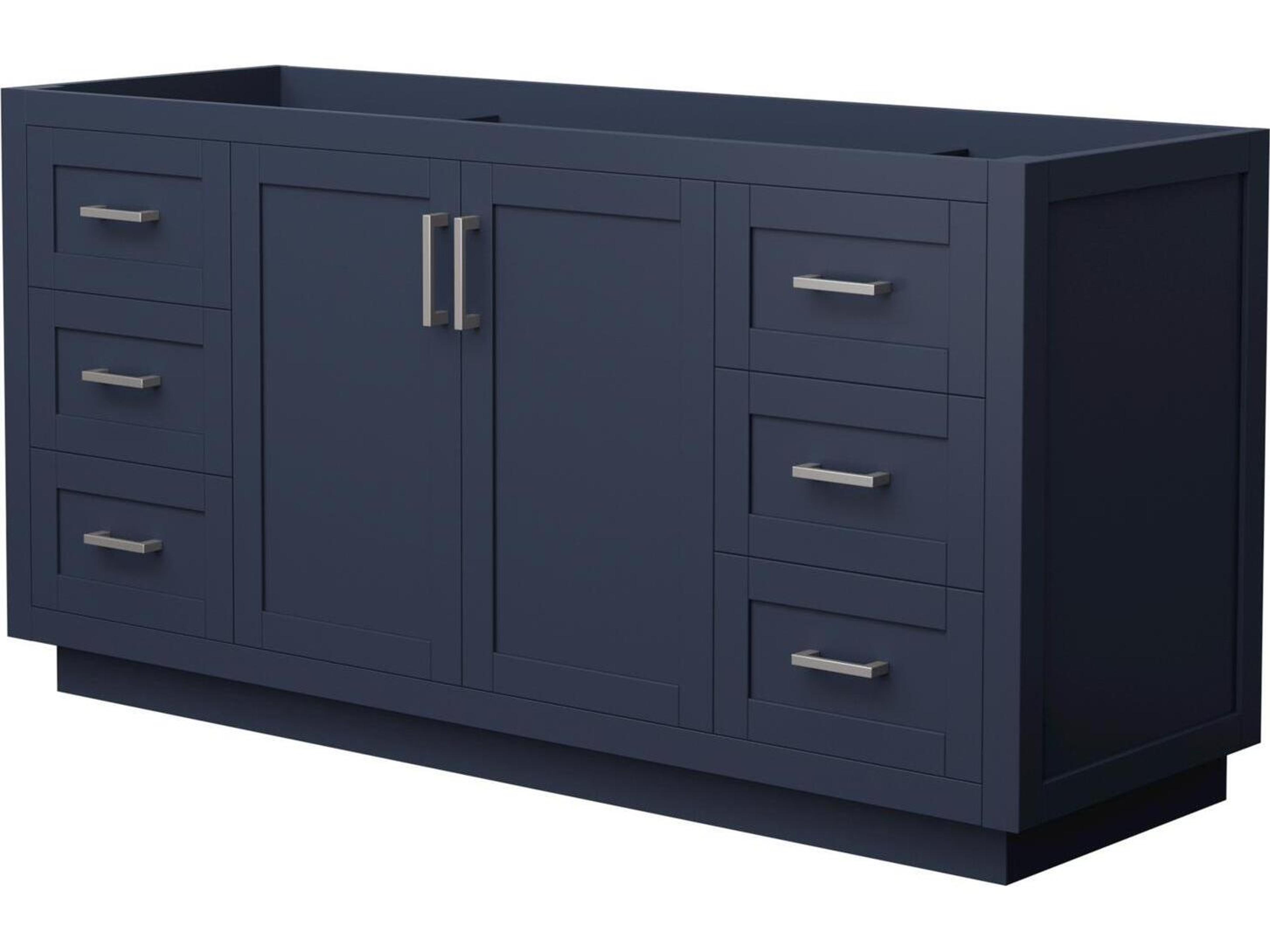 Wyndham Collection Miranda 65" Dark Blue Vanity
