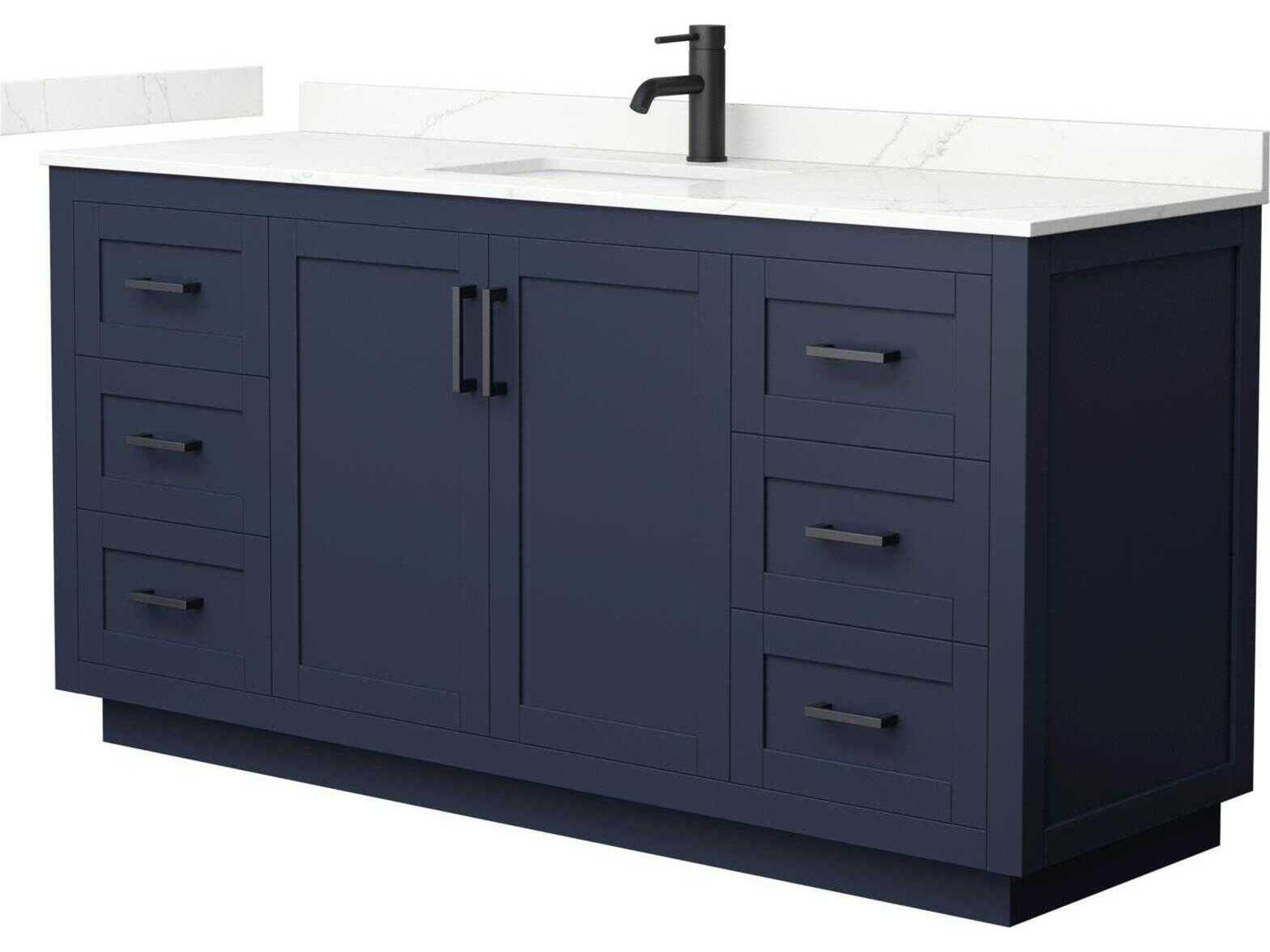 Miranda 66" Dark Blue Vanity