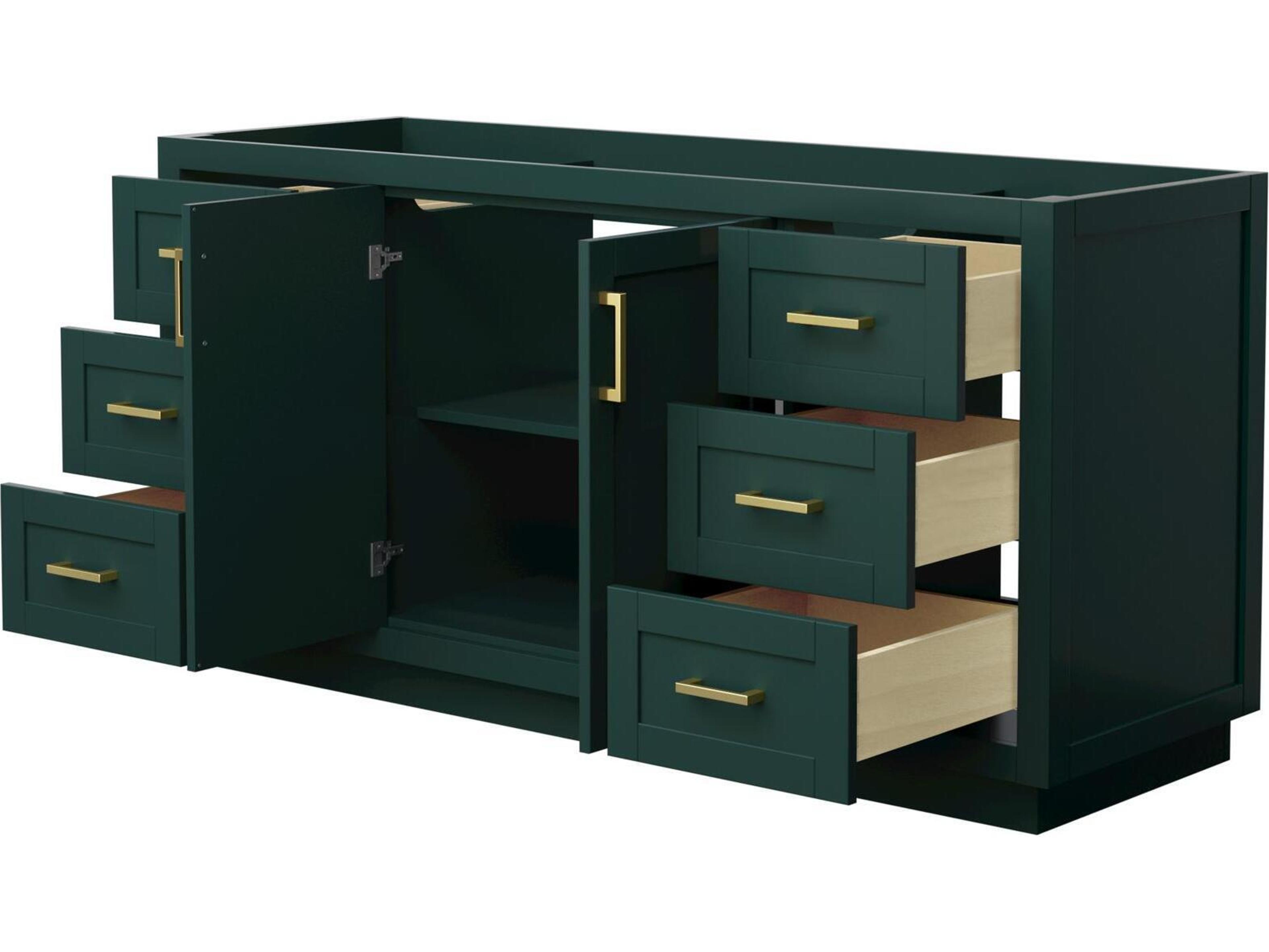 Wyndham Collection Miranda 65" Green Vanity
