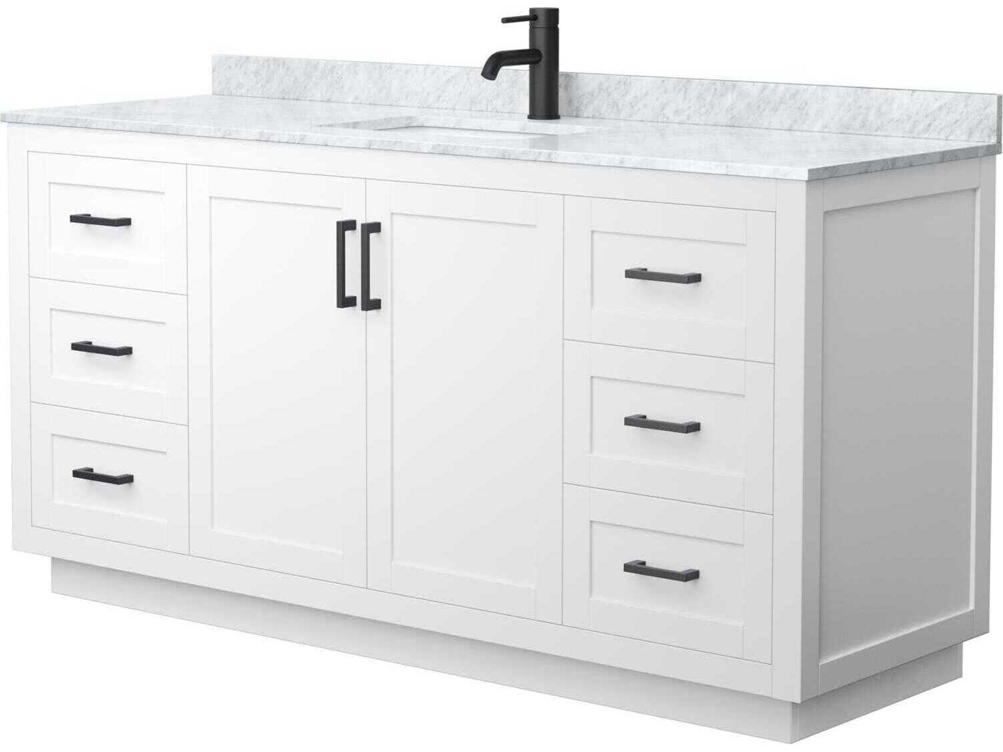 Wyndham Collection Miranda 66" White Vanity