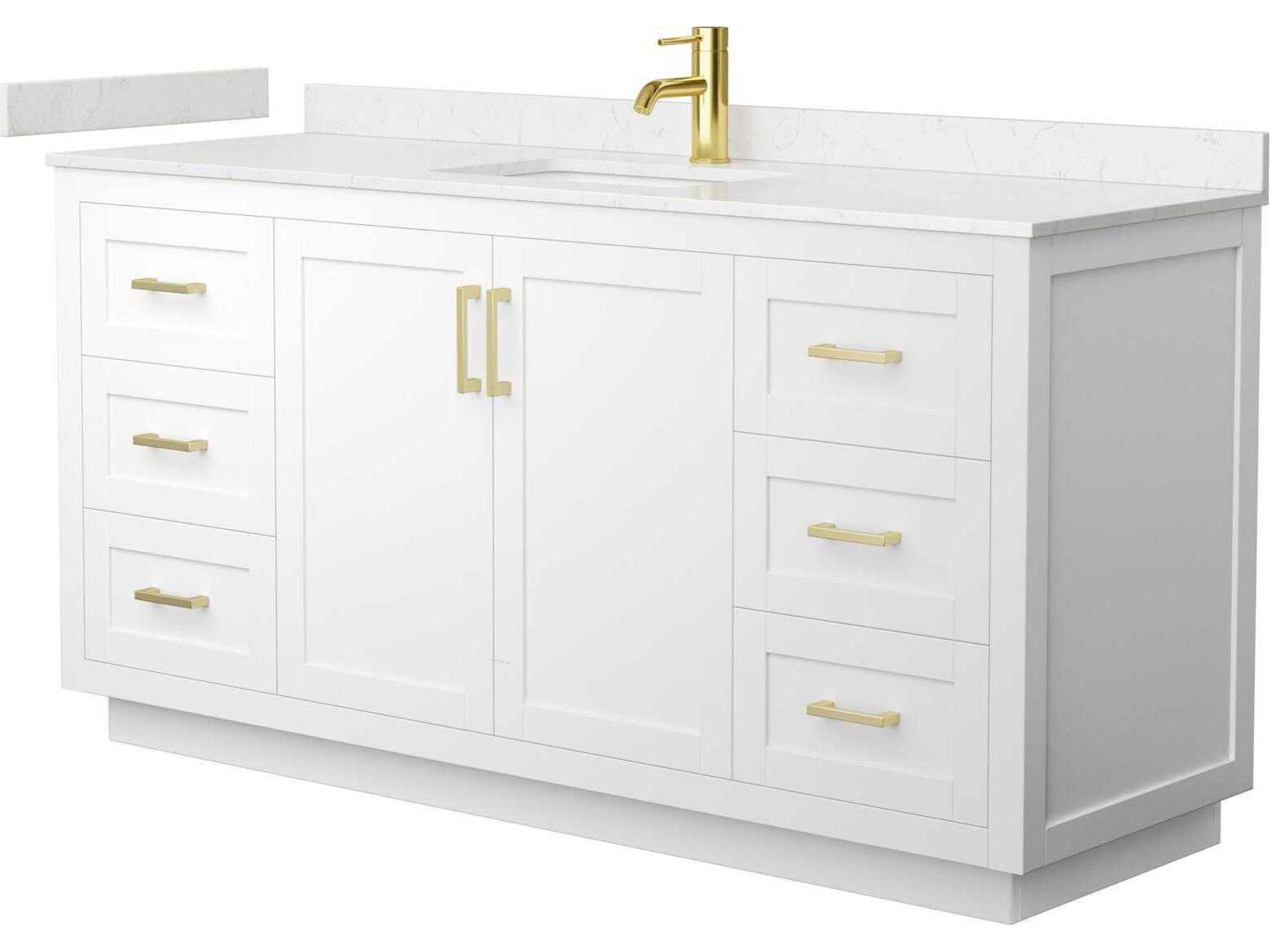 Wyndham Collection Miranda 66" White Vanity