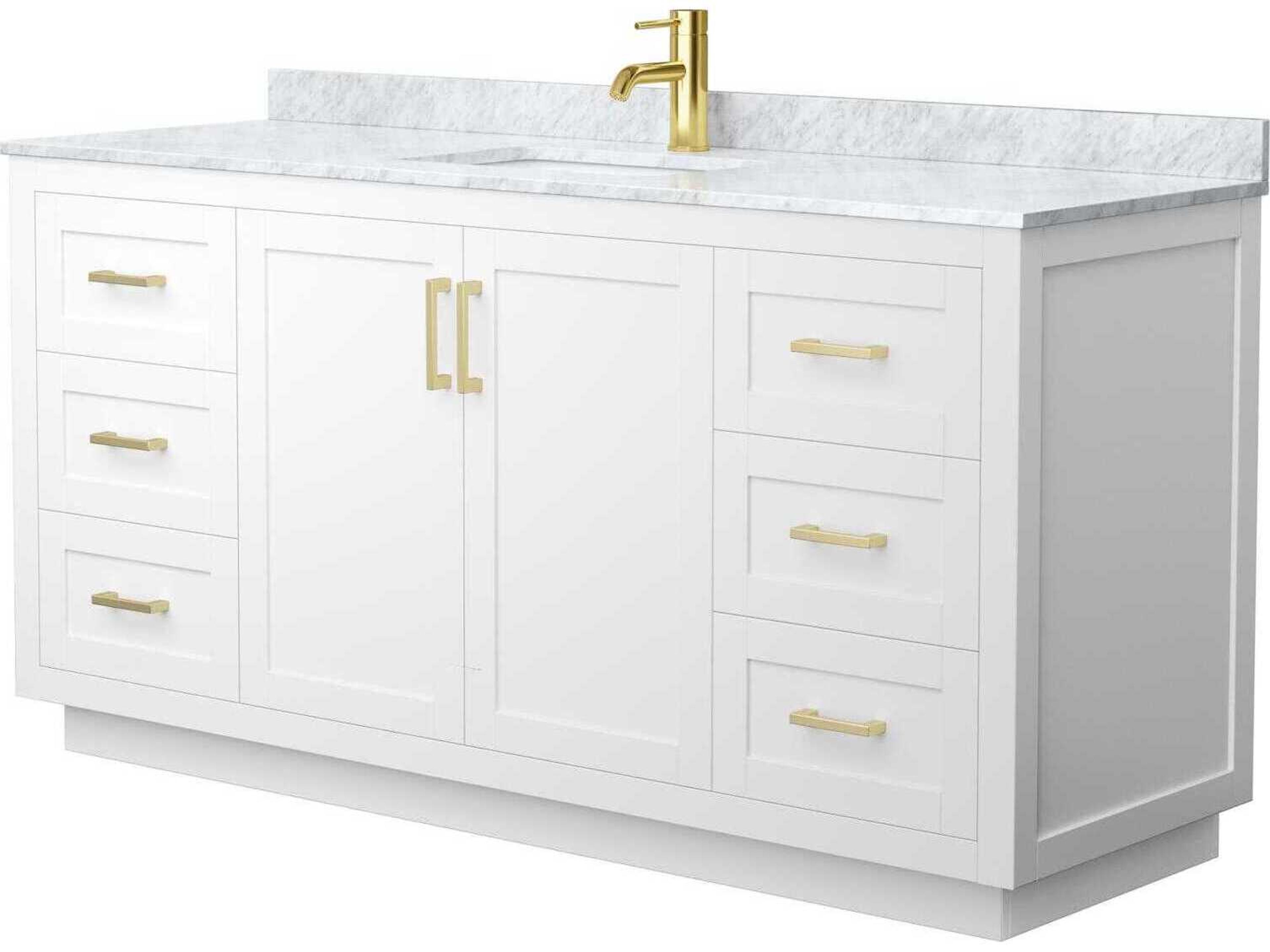 Wyndham Collection Miranda 66" White Vanity