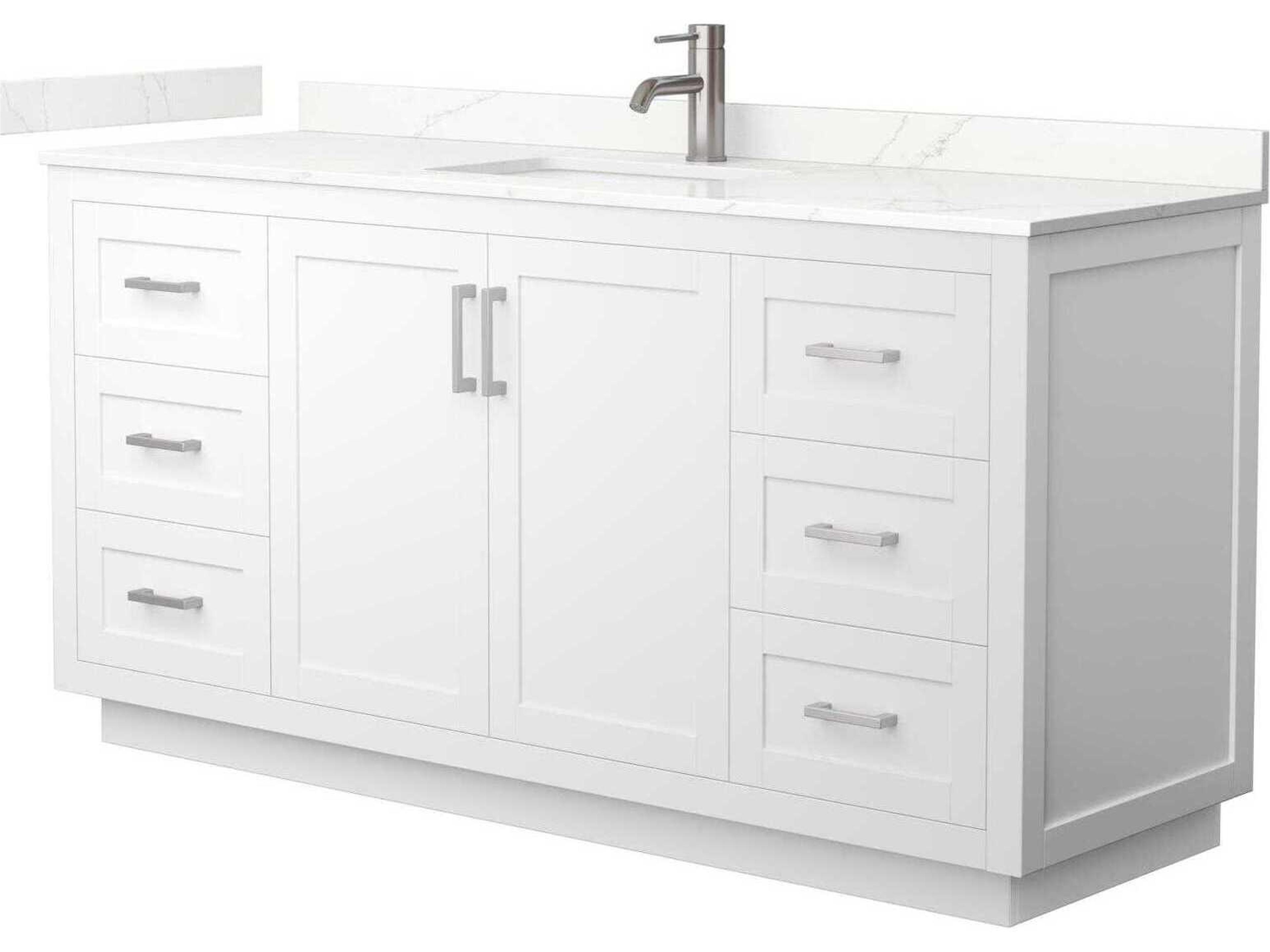 Wyndham Collection Miranda 66" White Vanity