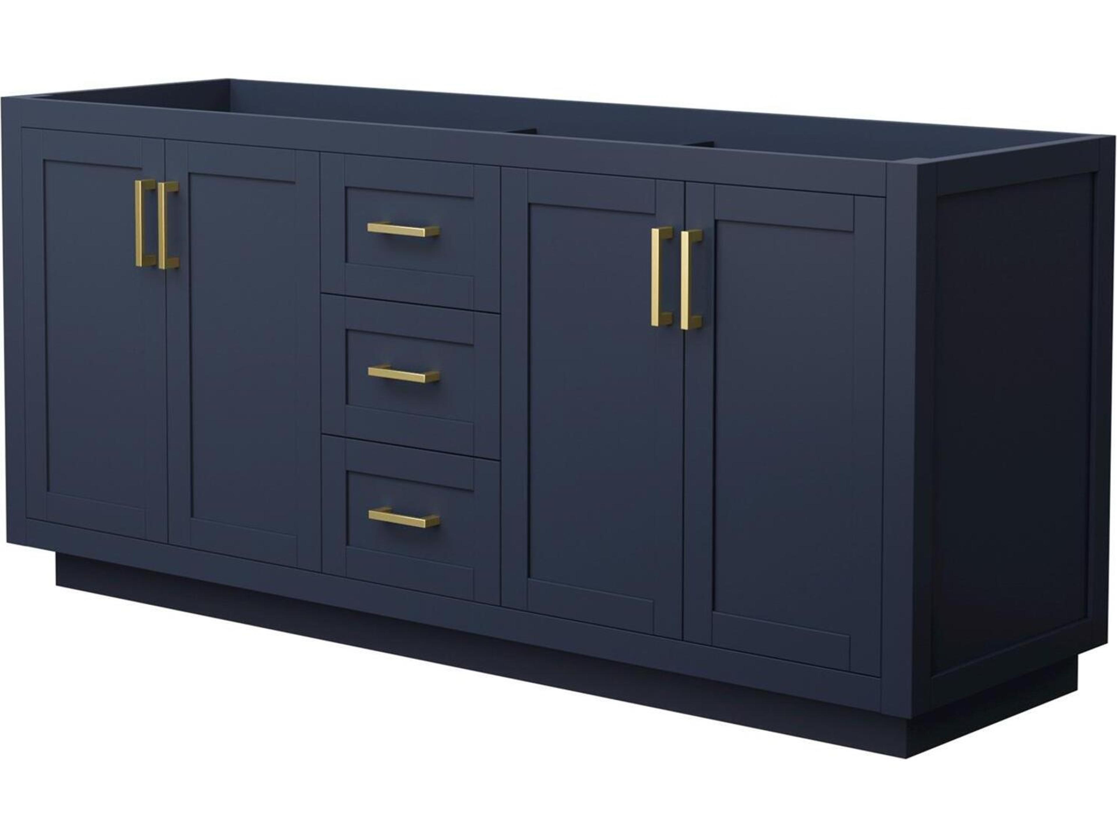 Wyndham Collection Miranda 71" Dark Blue Vanity