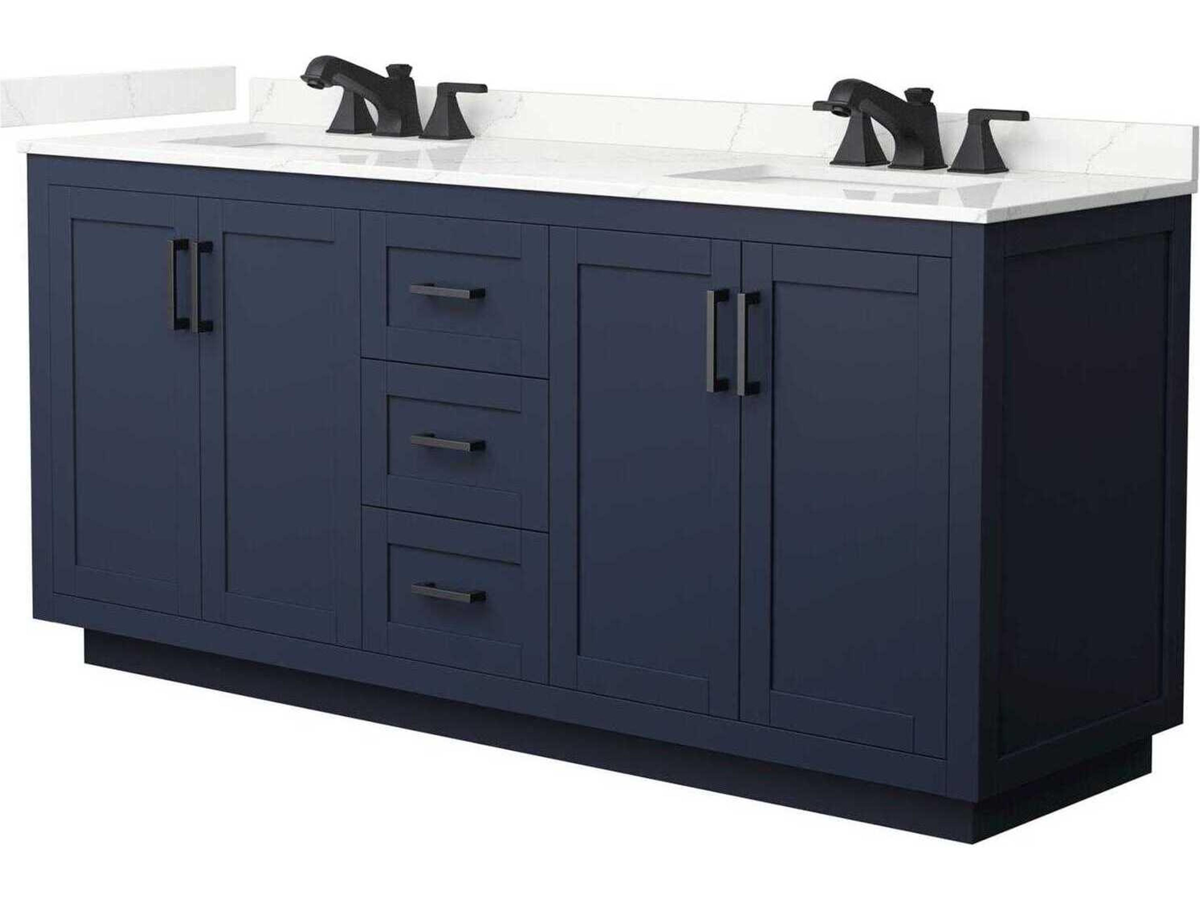Wyndham Collection Miranda 72" Dark Blue Vanity