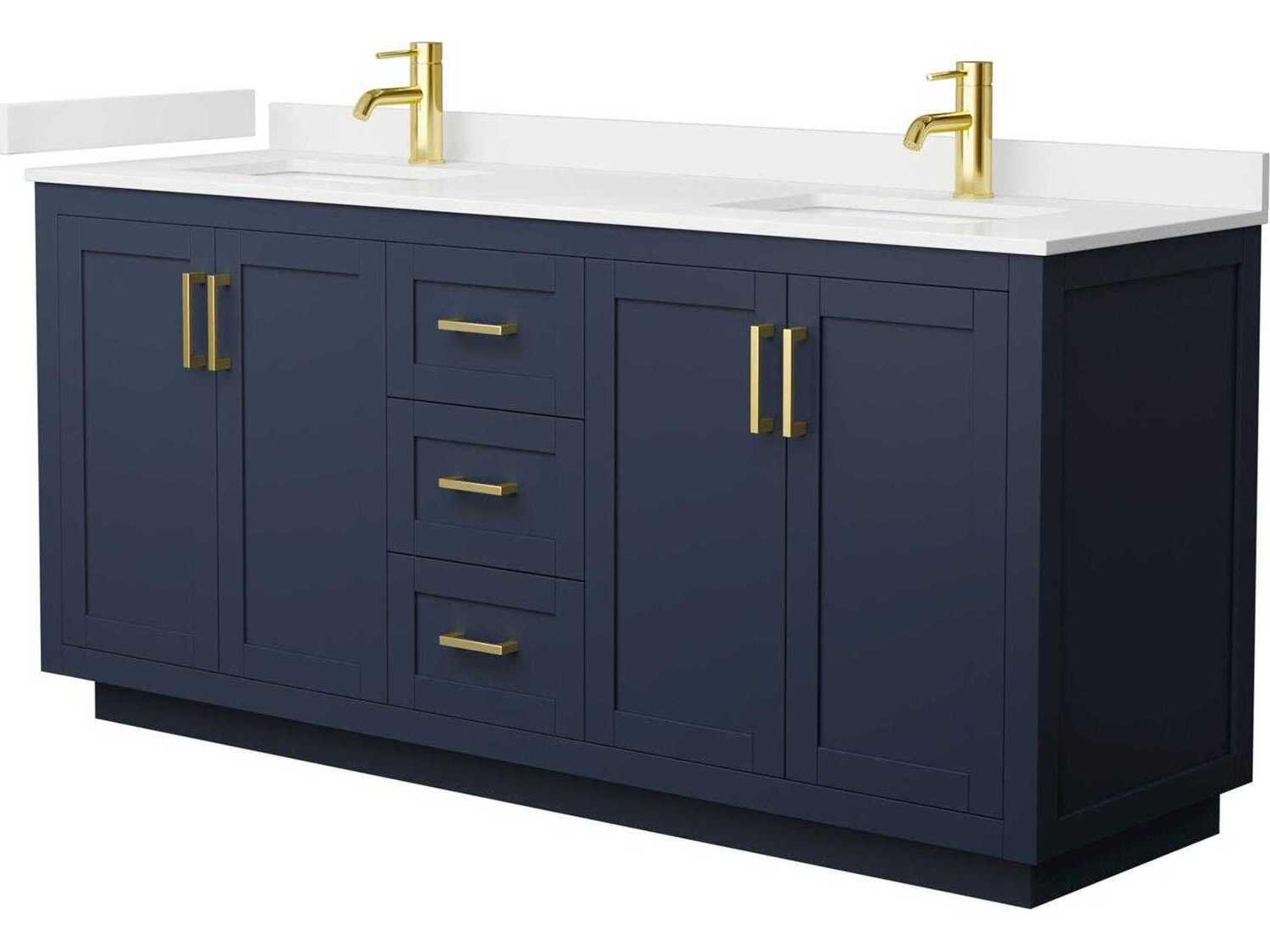 Wyndham Collection Miranda 72" Dark Blue Vanity