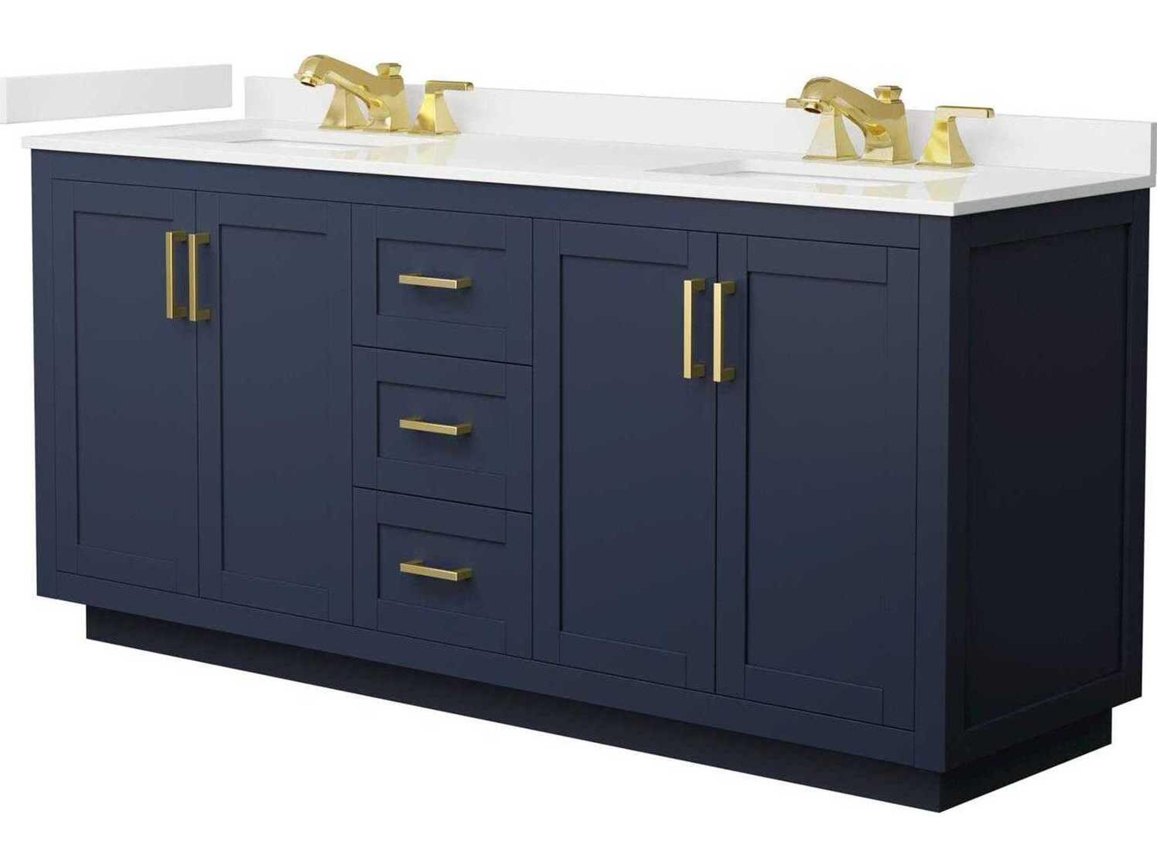 Wyndham Collection Miranda 72" Dark Blue Vanity