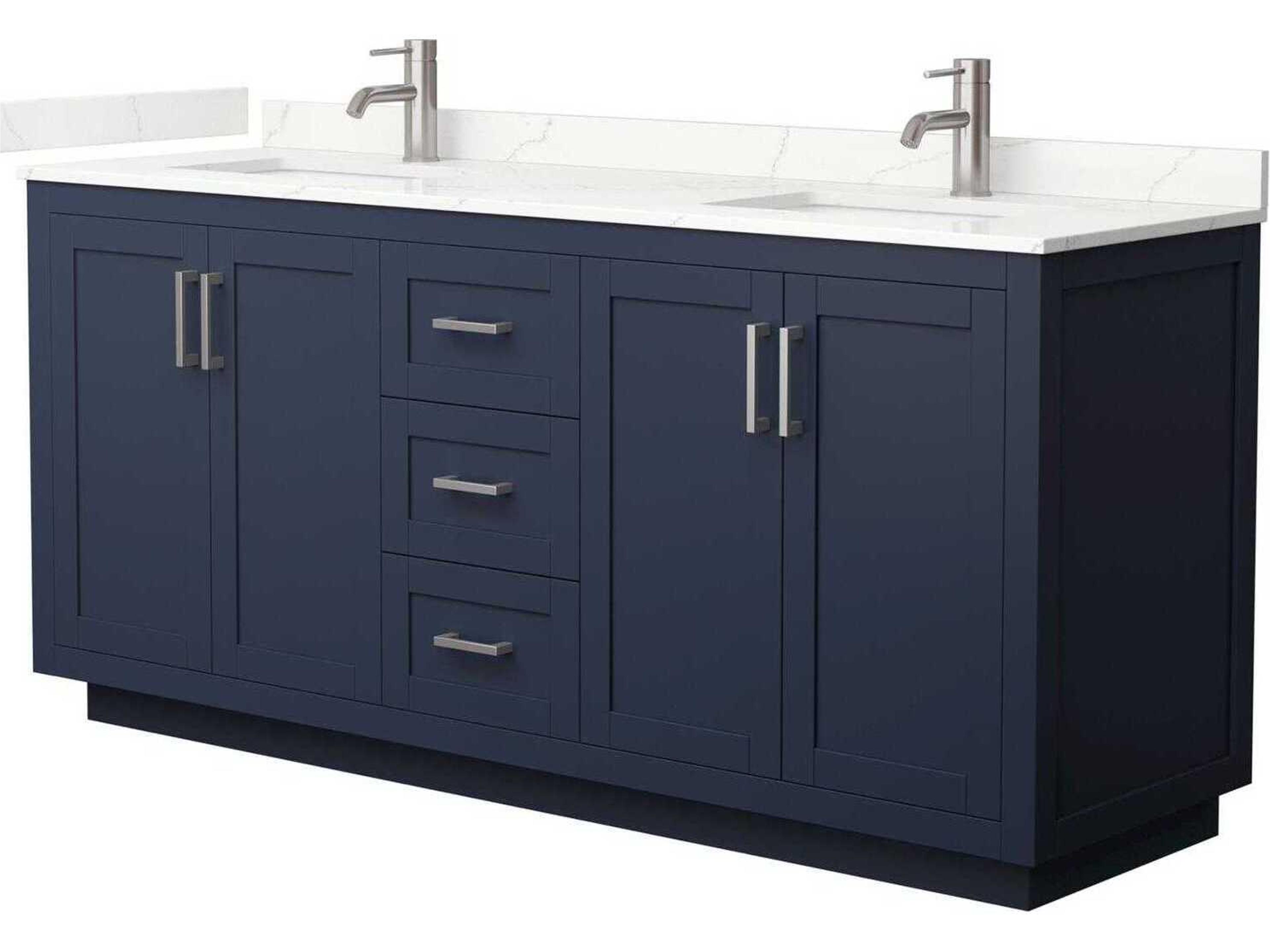 Wyndham Collection Miranda 72" Dark Blue Vanity