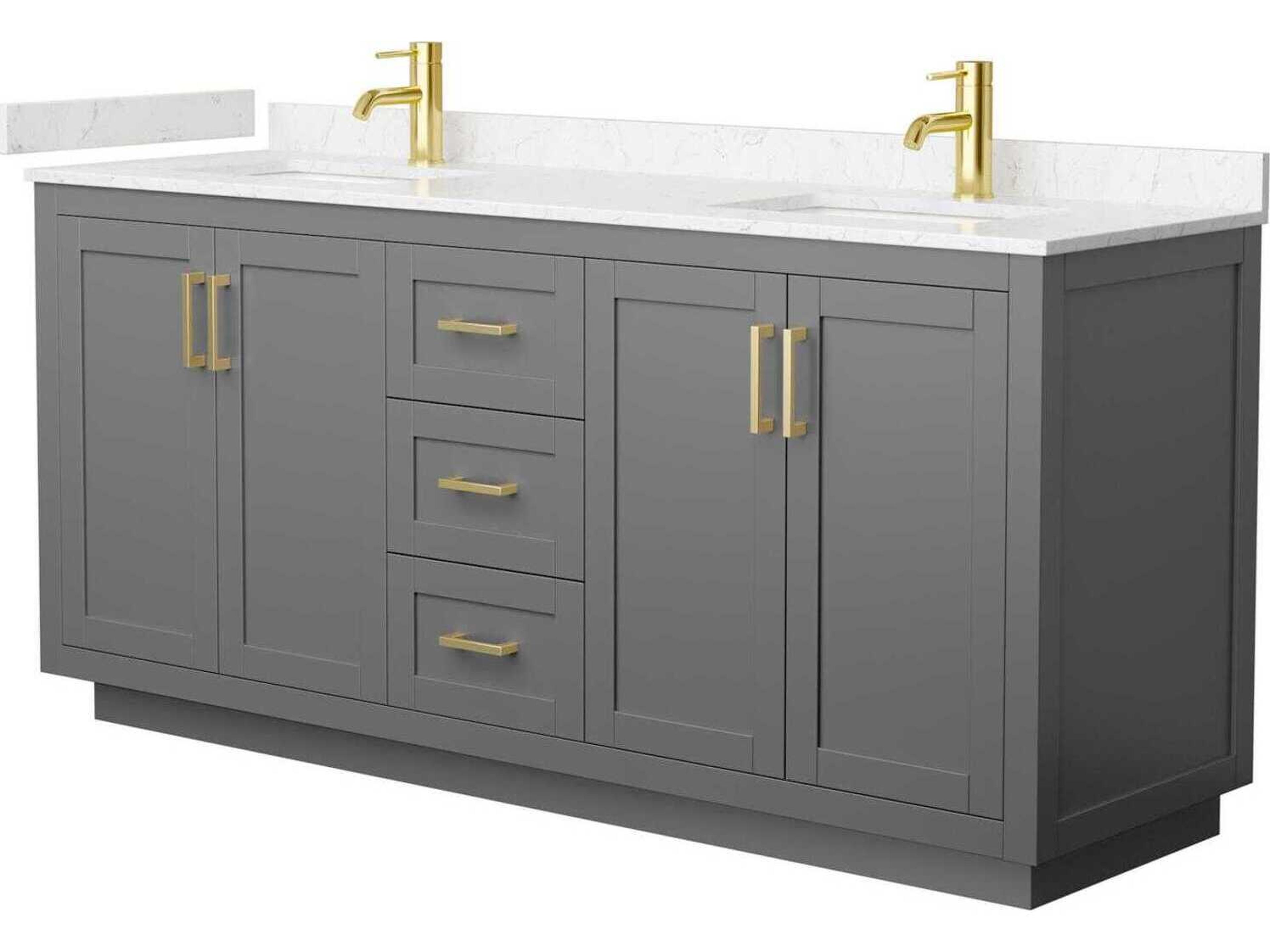Wyndham Collection Miranda 72" Dark Gray Vanity